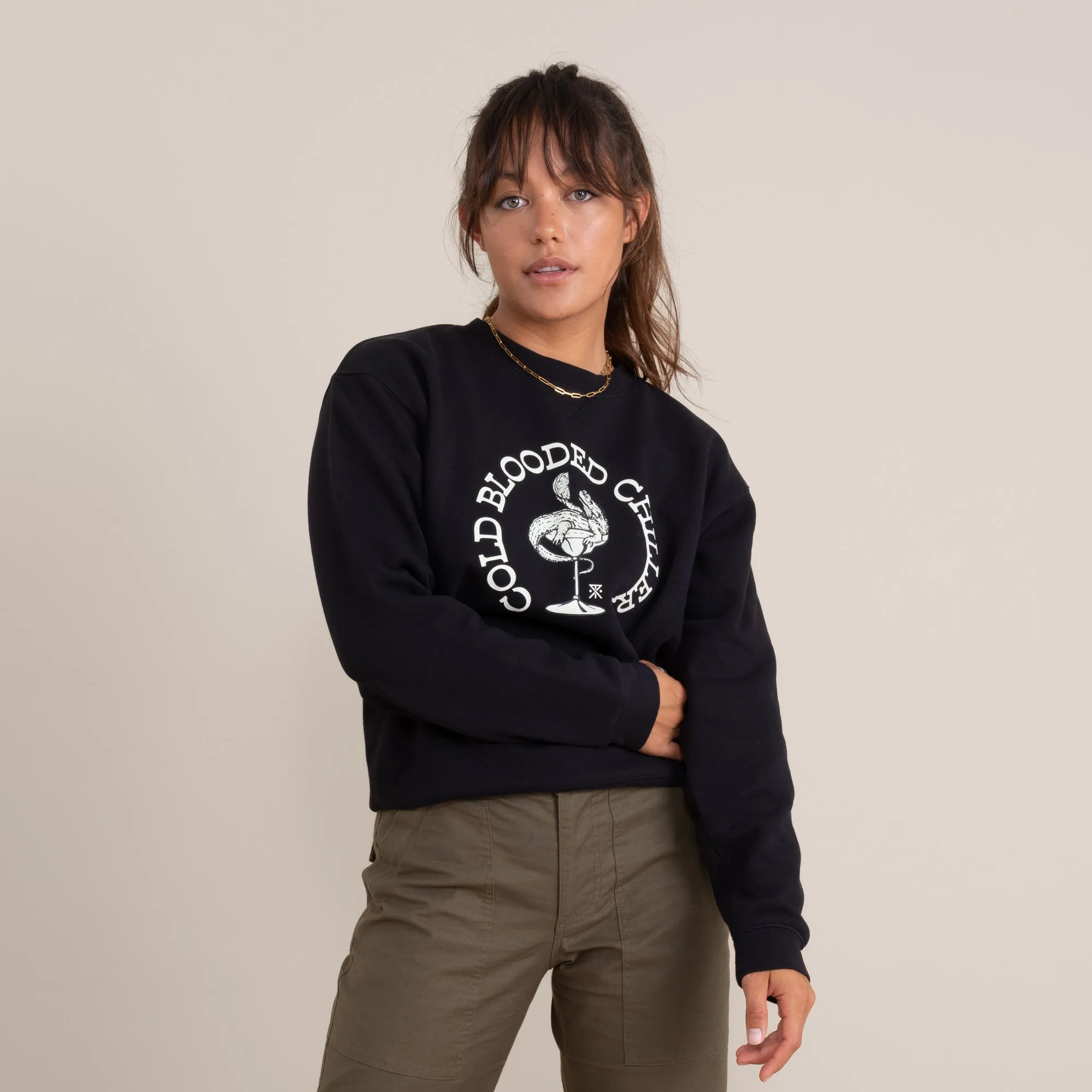 The Crew Fleece Sweatshirt - Black sold by Roark product image thumbnail 4