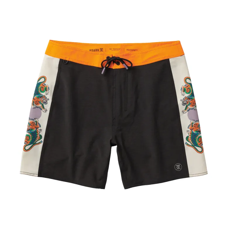 Passage 17" Boardshorts - Club Hokkaido Black sold by Roark