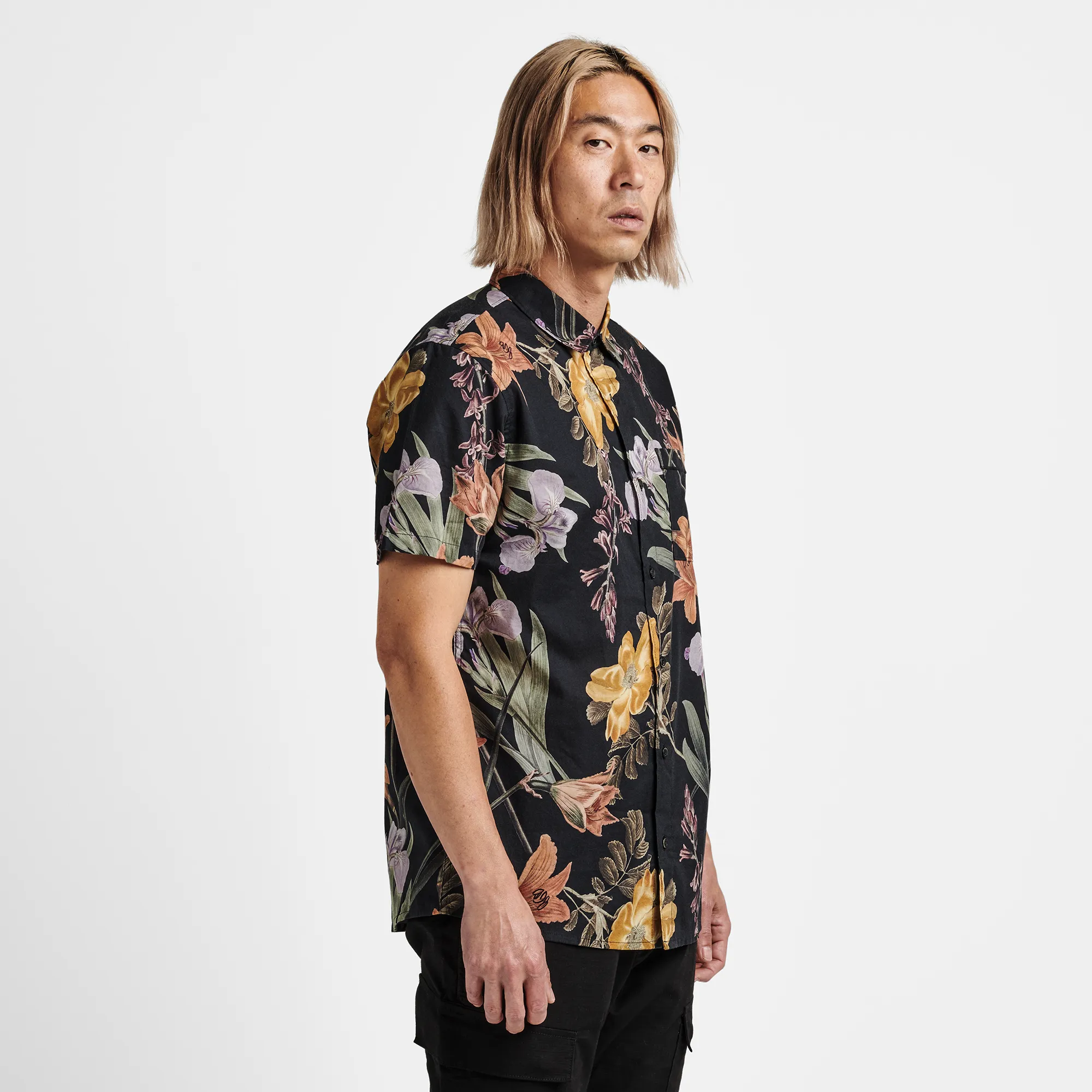 Journey Shirt - Black Far East Flora sold by Roark product image thumbnail 4