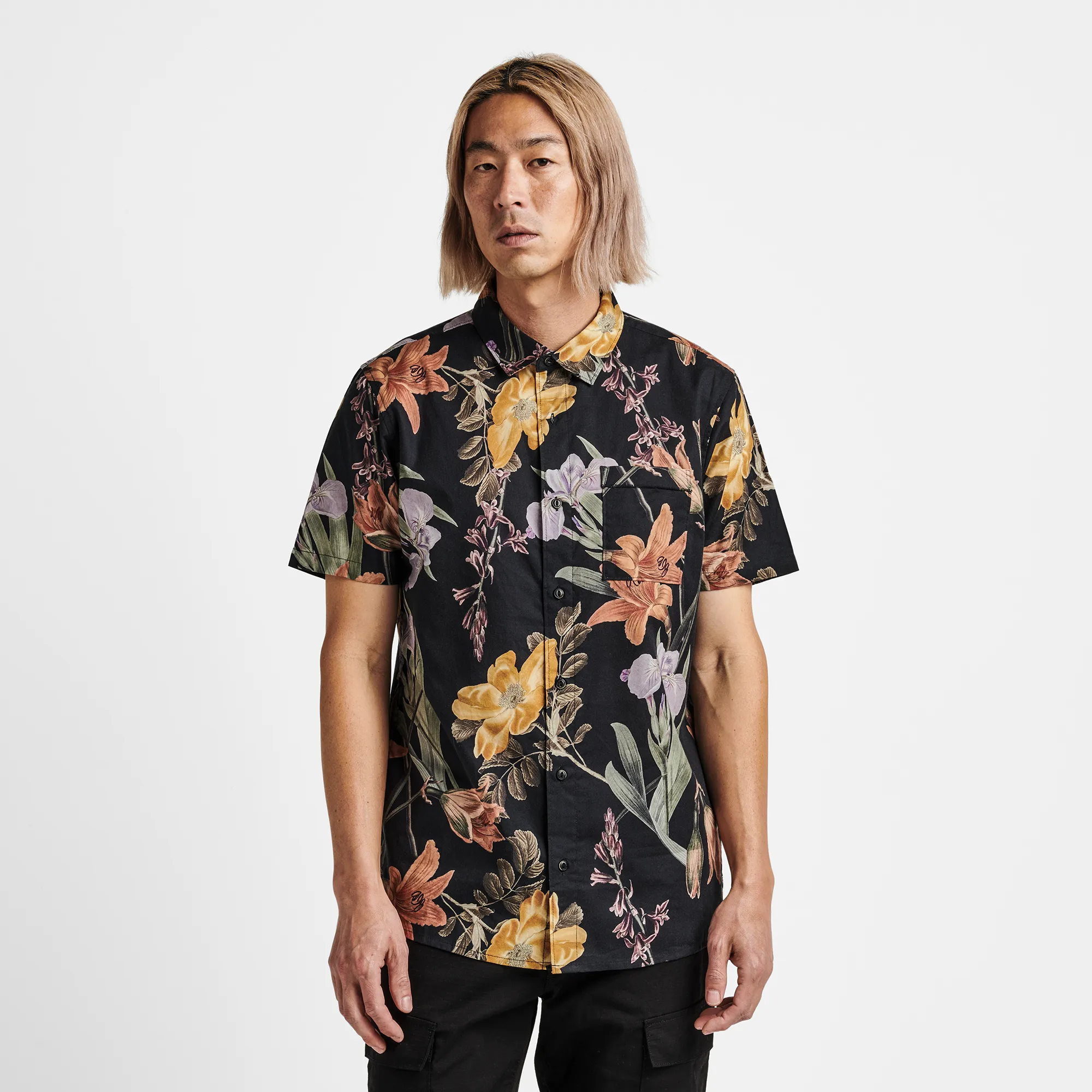 Journey Shirt - Black Far East Flora sold by Roark product image thumbnail 2