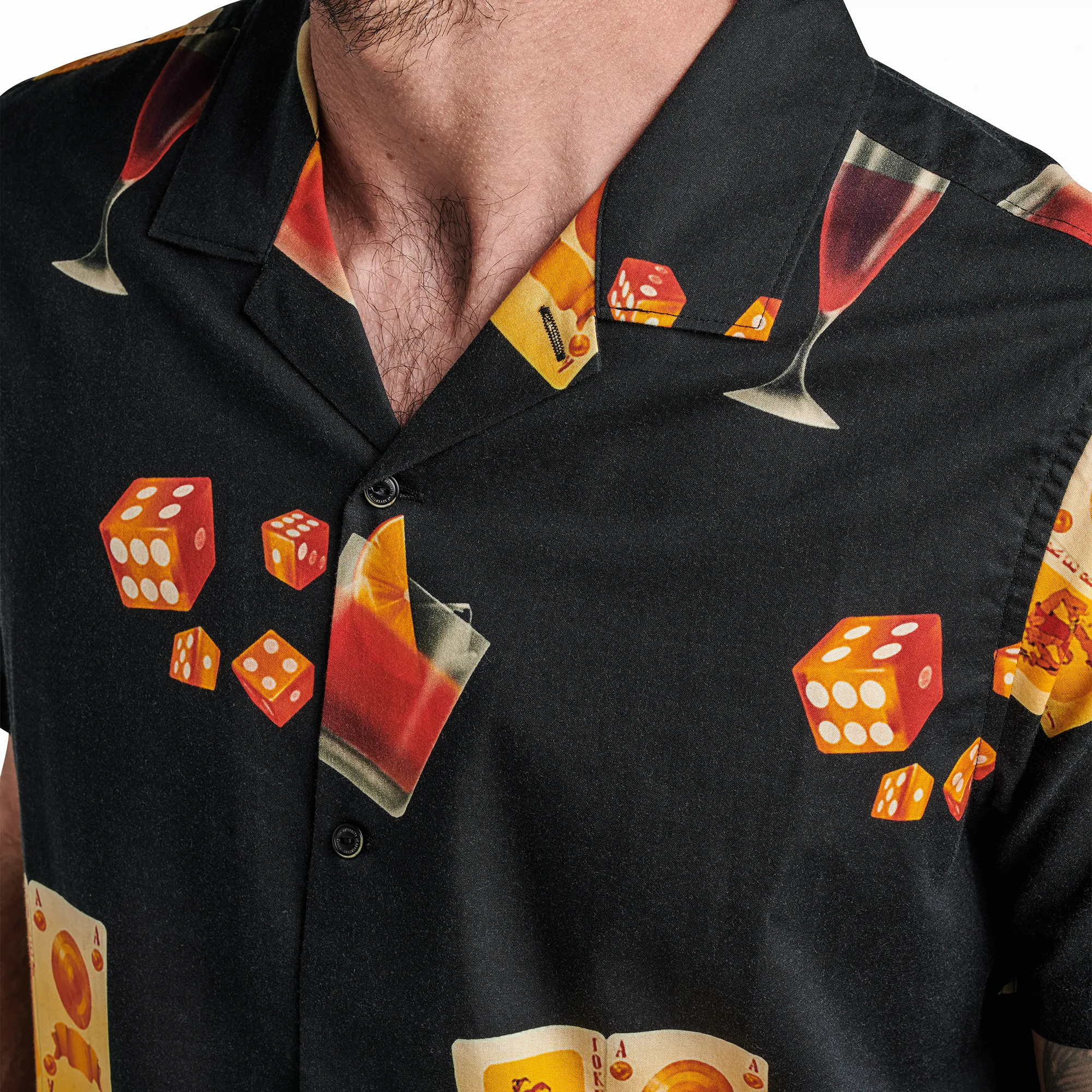 Gonzo Short Sleeve Button Up Shirt - Buon Giorno Black sold by Roark product image thumbnail 4