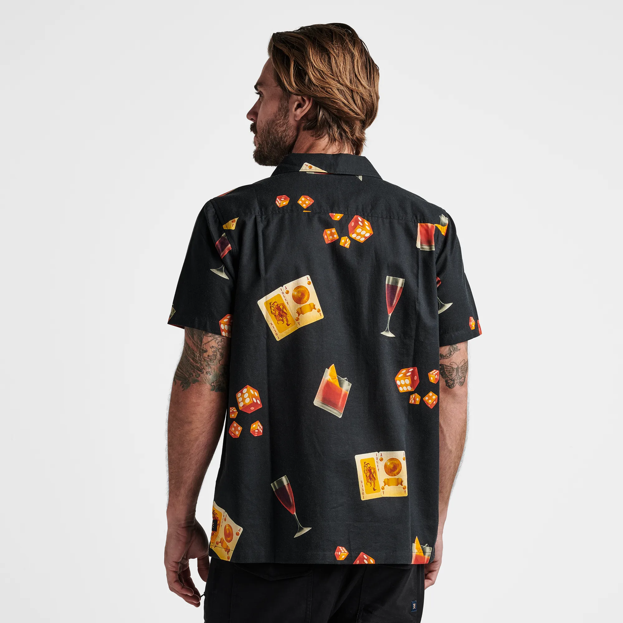 Gonzo Short Sleeve Button Up Shirt - Buon Giorno Black sold by Roark product image thumbnail 3