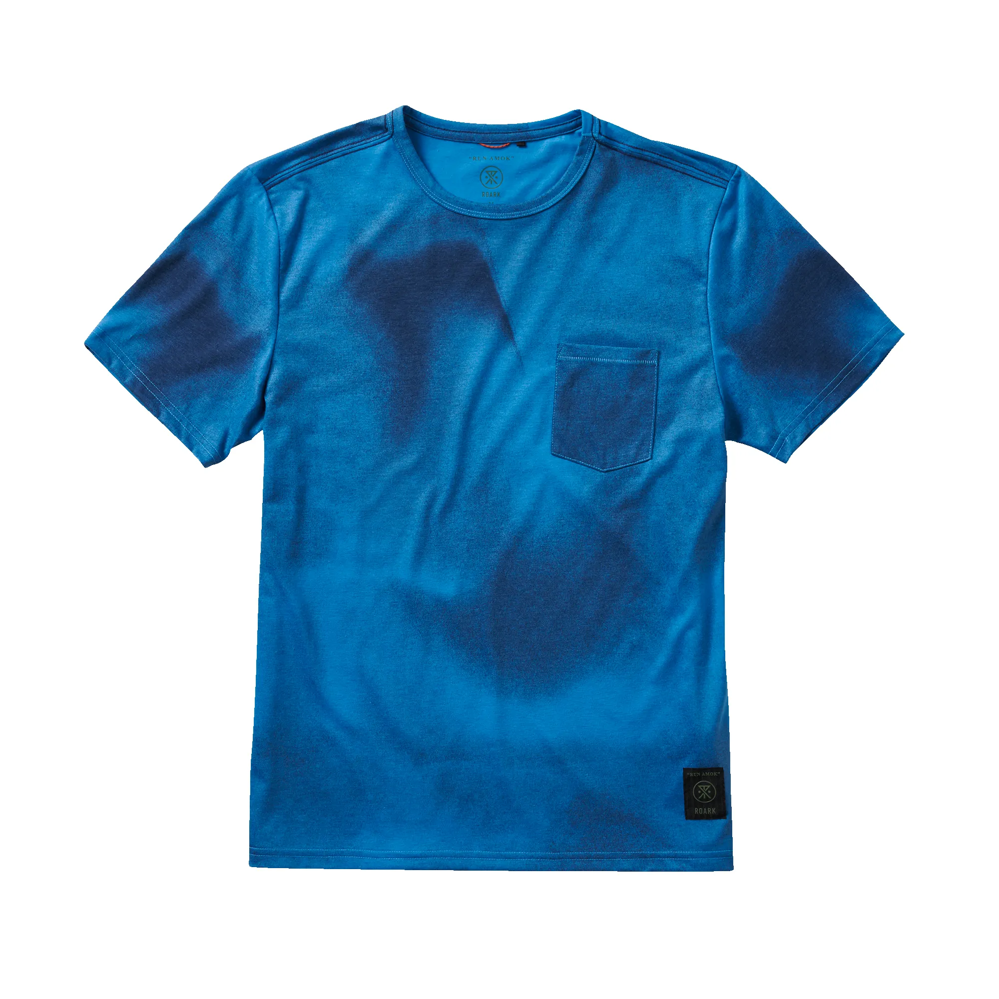 Mathis Pocket Short Sleeve Active Tee - Drifter Blue sold by Roark
