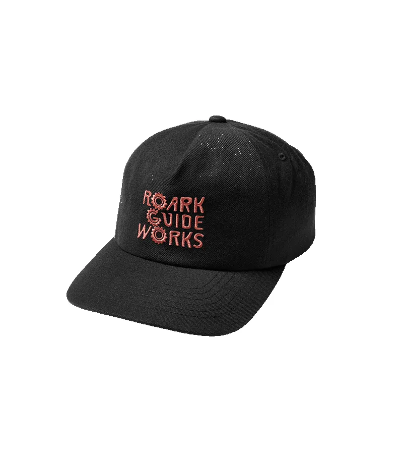 Guide Works 5 Panel Snapback Hat - Black sold by Roark product image thumbnail 3