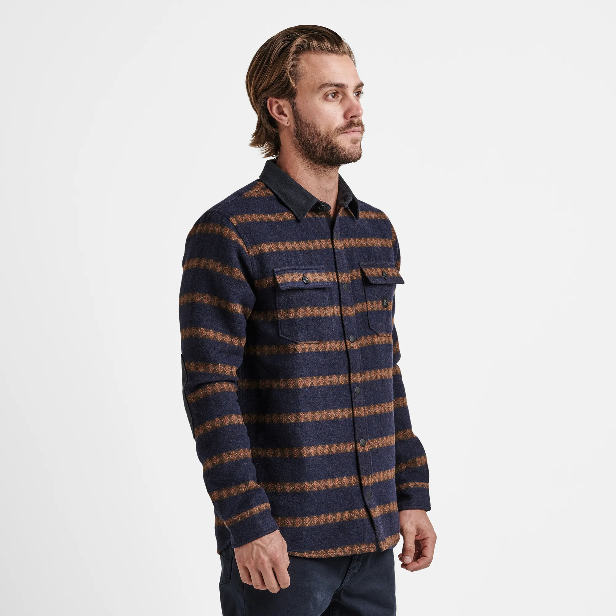 Nordsman Long Sleeve Flannel - Dark Navy 2 sold by Roark product image thumbnail 4