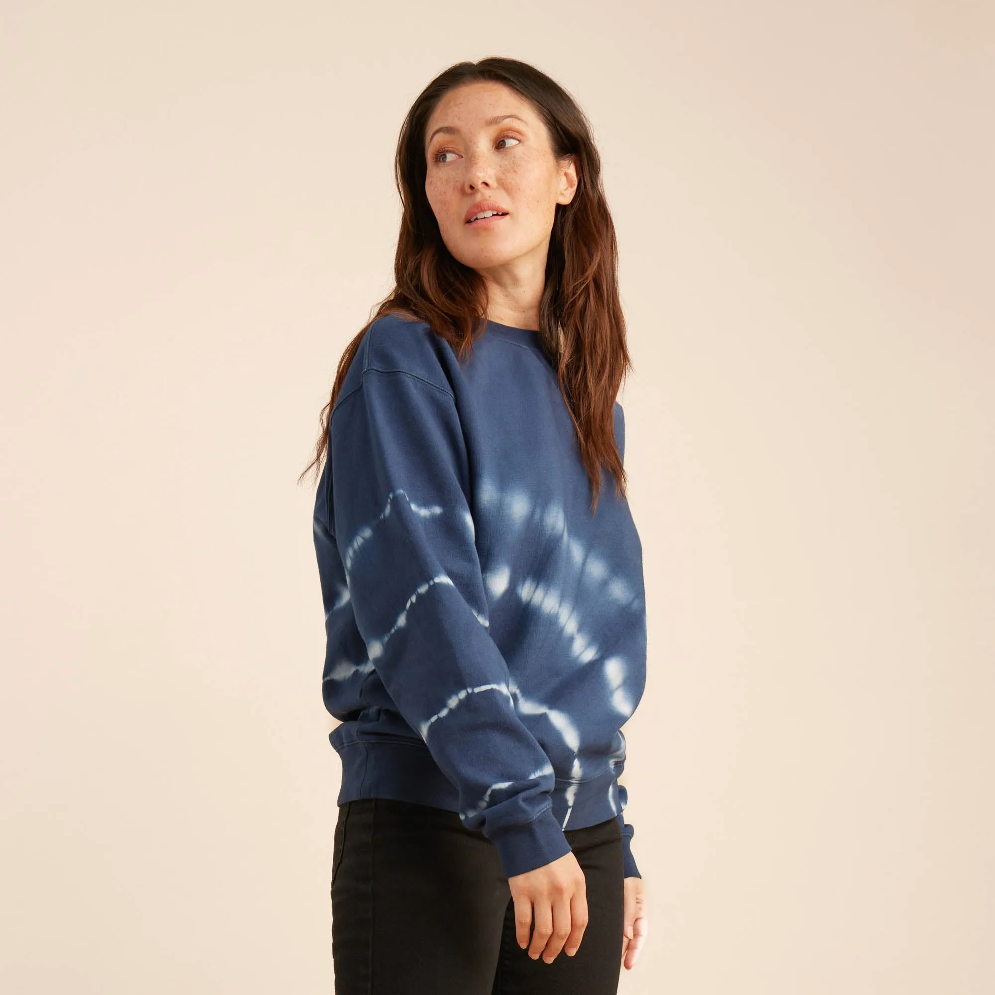 Shibori Hoodie - Deep Blue sold by Roark