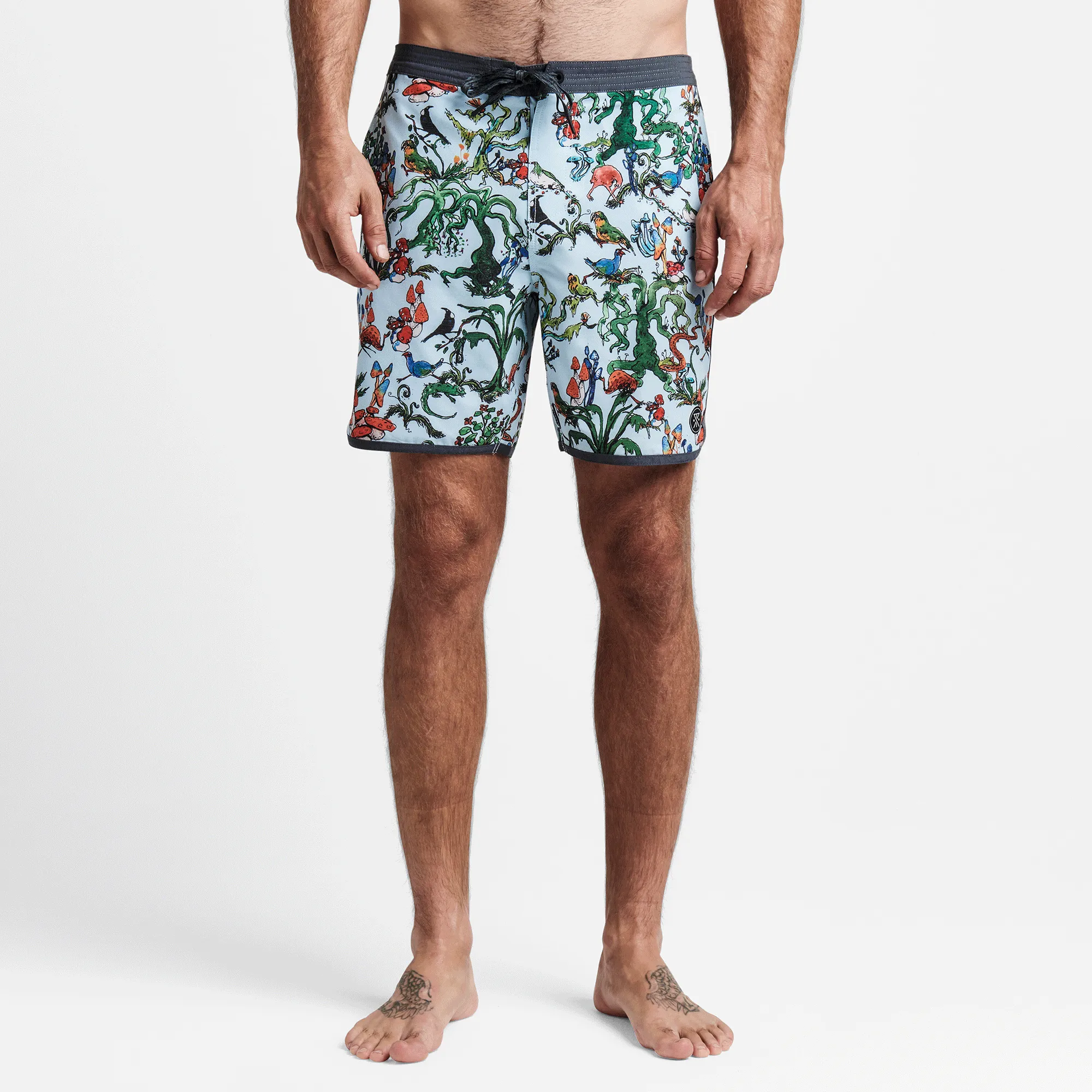 Chiller Boardshorts 17" - Goblin Forest Light Blue sold by Roark product image thumbnail 2