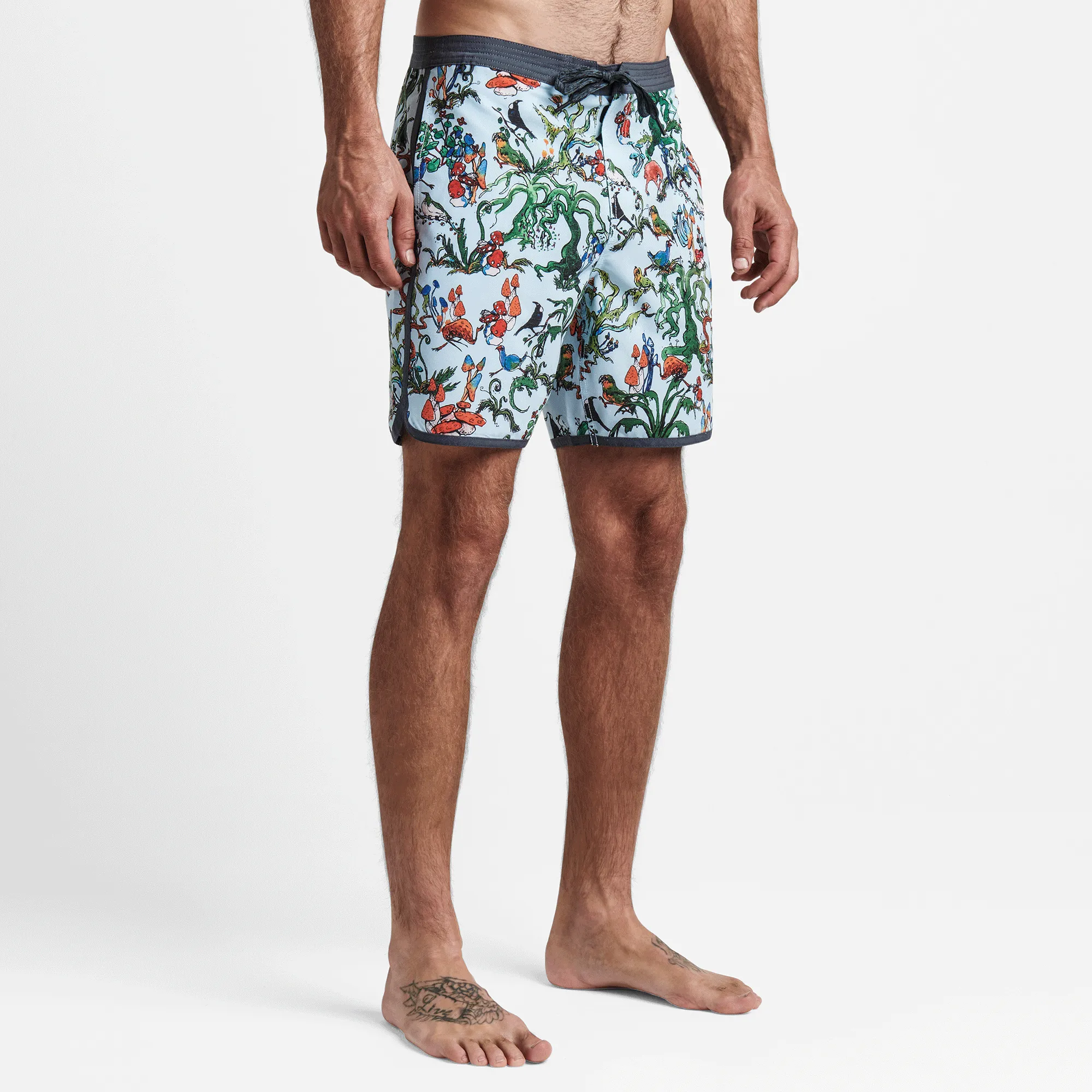 Chiller Boardshorts 17" - Goblin Forest Light Blue sold by Roark product image thumbnail 4