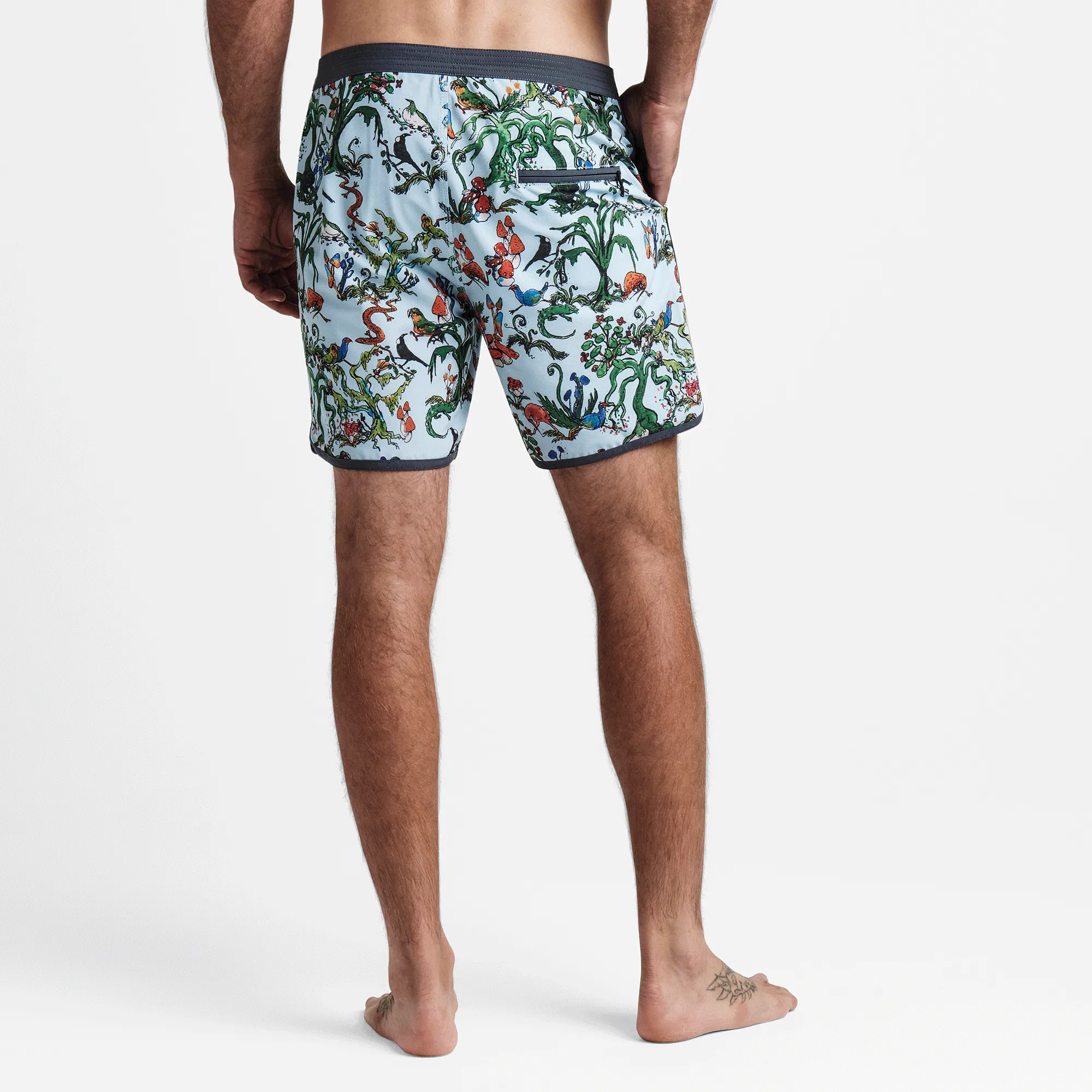 Chiller Boardshorts 17" - Goblin Forest Light Blue sold by Roark product image thumbnail 3