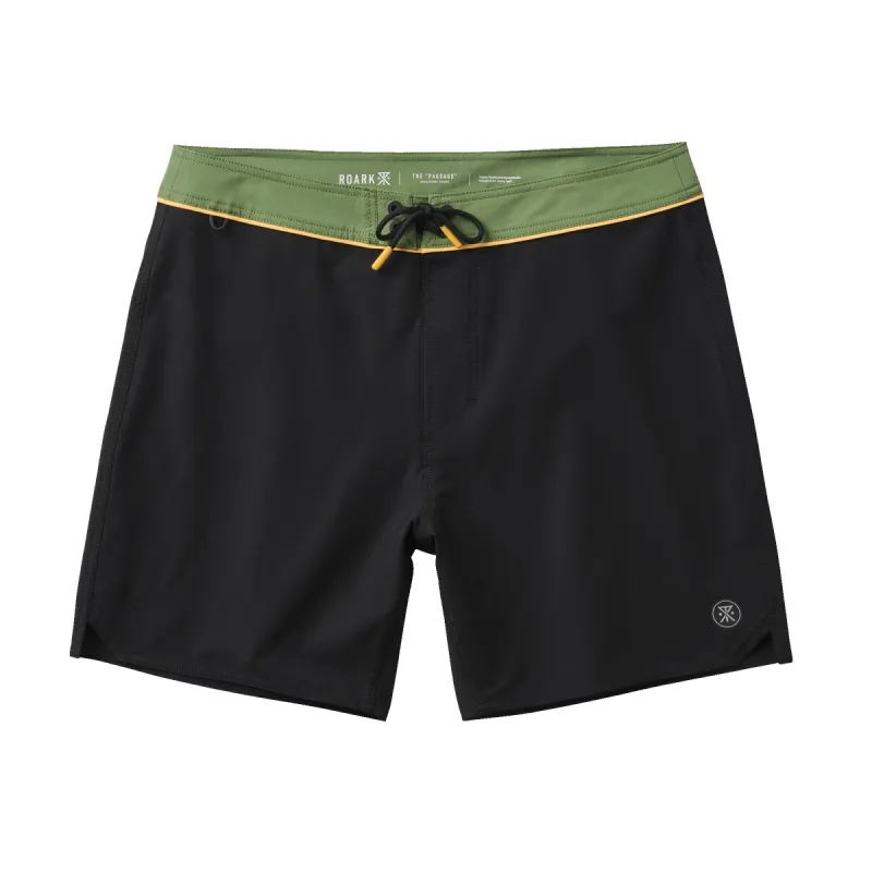 Passage Boardshorts 17" - Solid Black sold by Roark