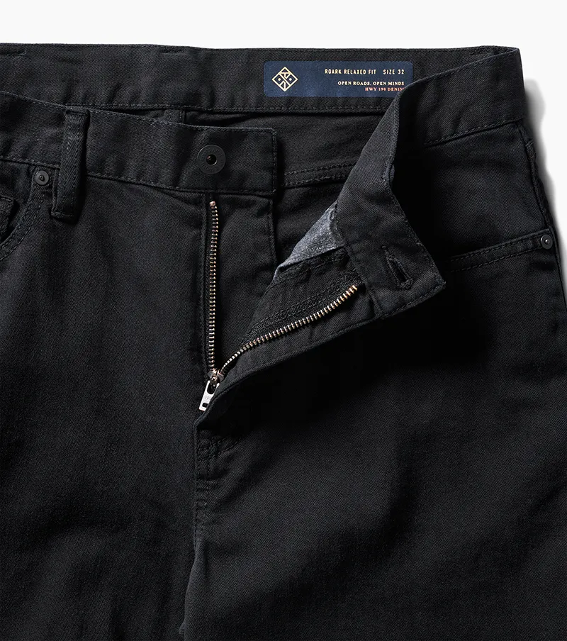 HWY 190 5-Pocket Relaxed Fit Broken Twill Denim - Black sold by Roark product image thumbnail 3