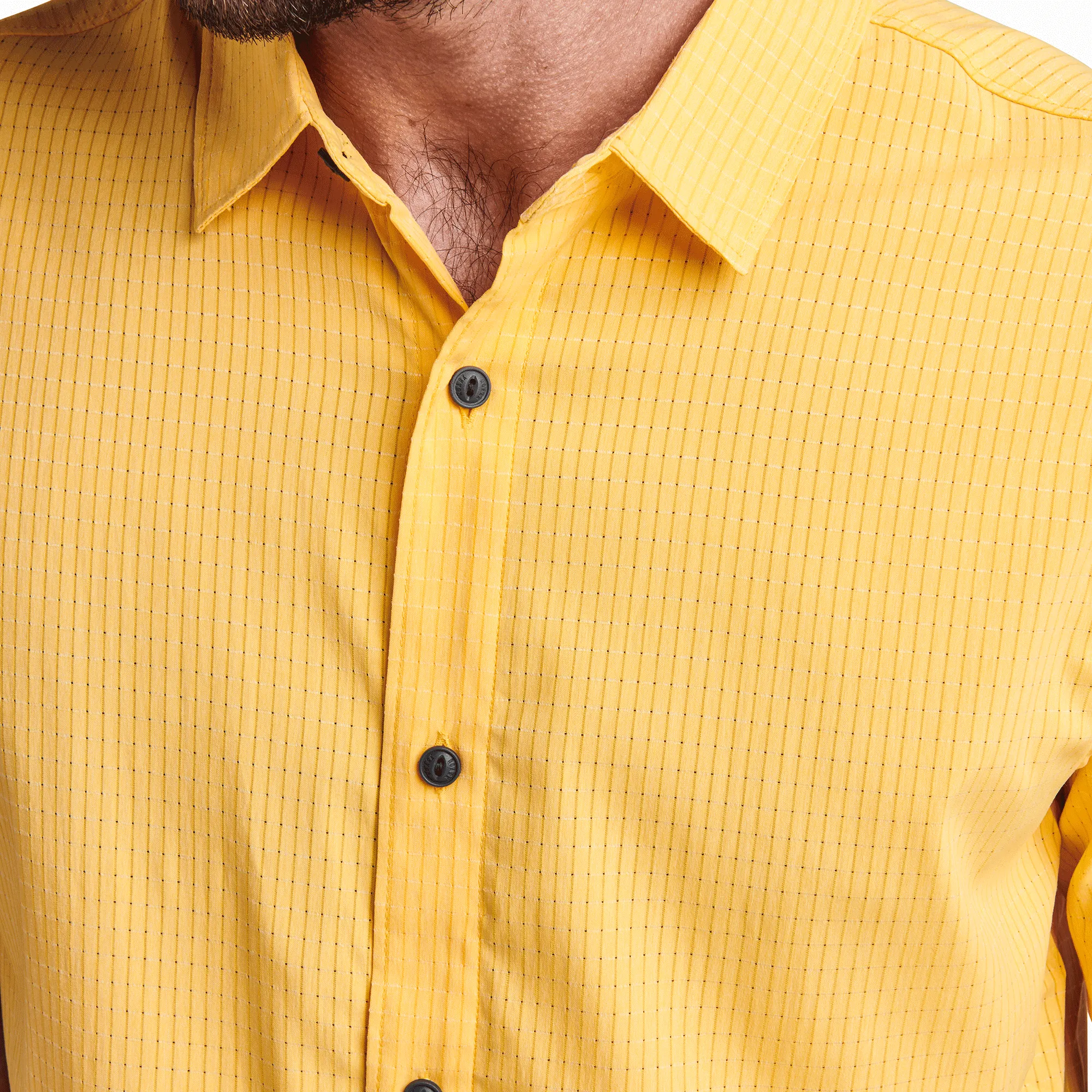 Bless Up Breathable Stretch Shirt - Gold sold by Roark product image thumbnail 5