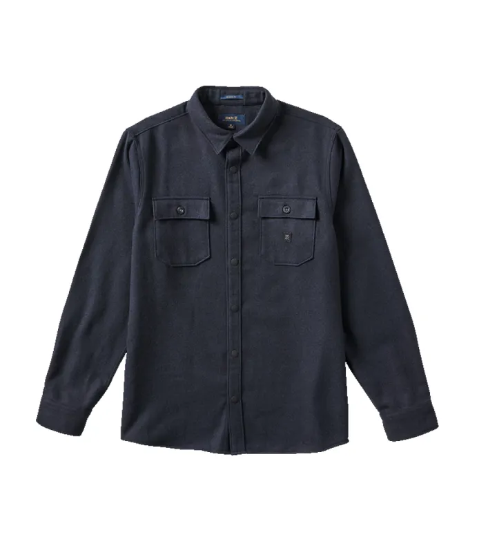 Nordsman Long Sleeve Flannel - Dark Navy made by Roark