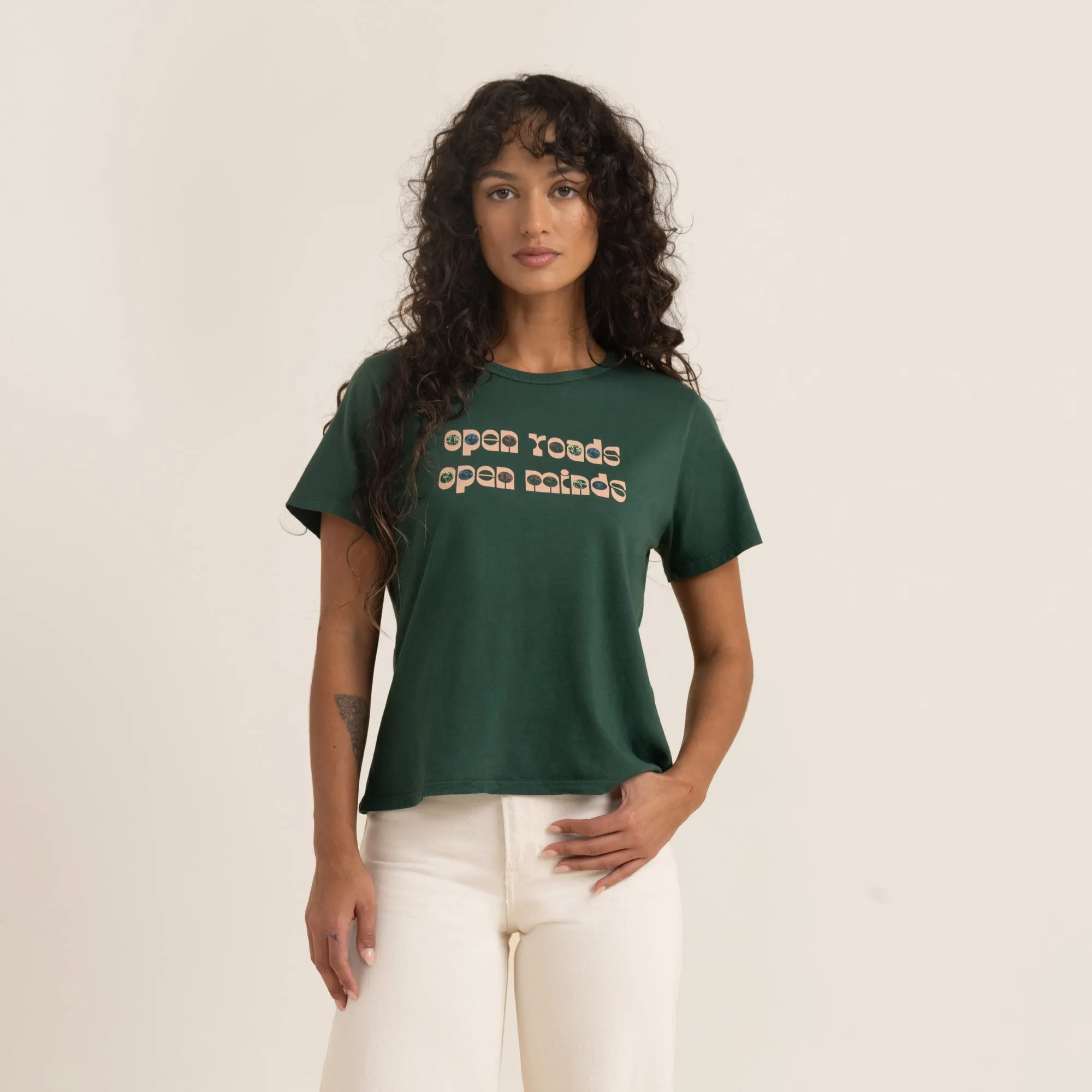 Open Roads Everyday Premium Tee - Emerald sold by Roark product image thumbnail 3