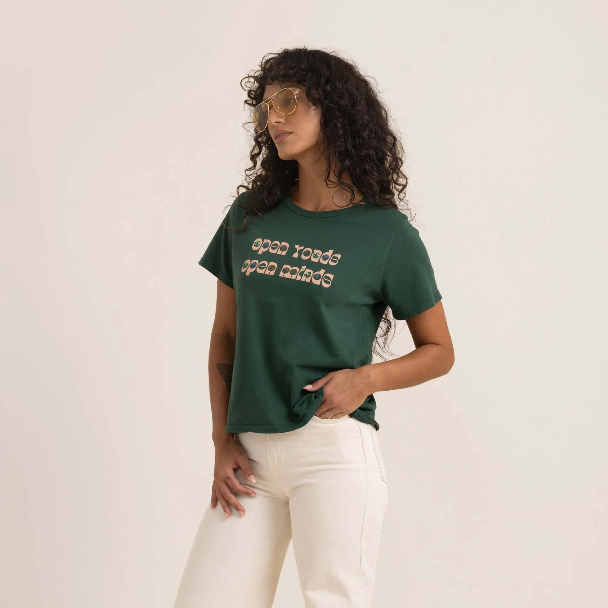 Open Roads Everyday Premium Tee - Emerald sold by Roark product image thumbnail 4