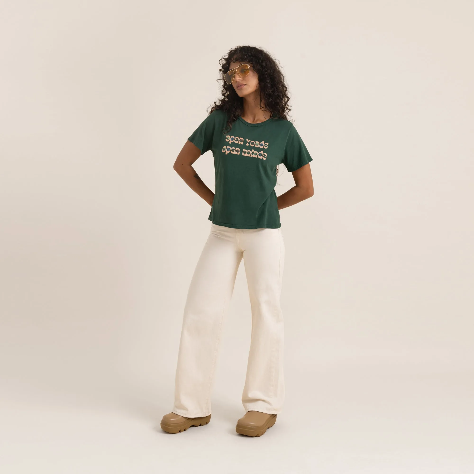 Open Roads Everyday Premium Tee - Emerald sold by Roark product image thumbnail 2