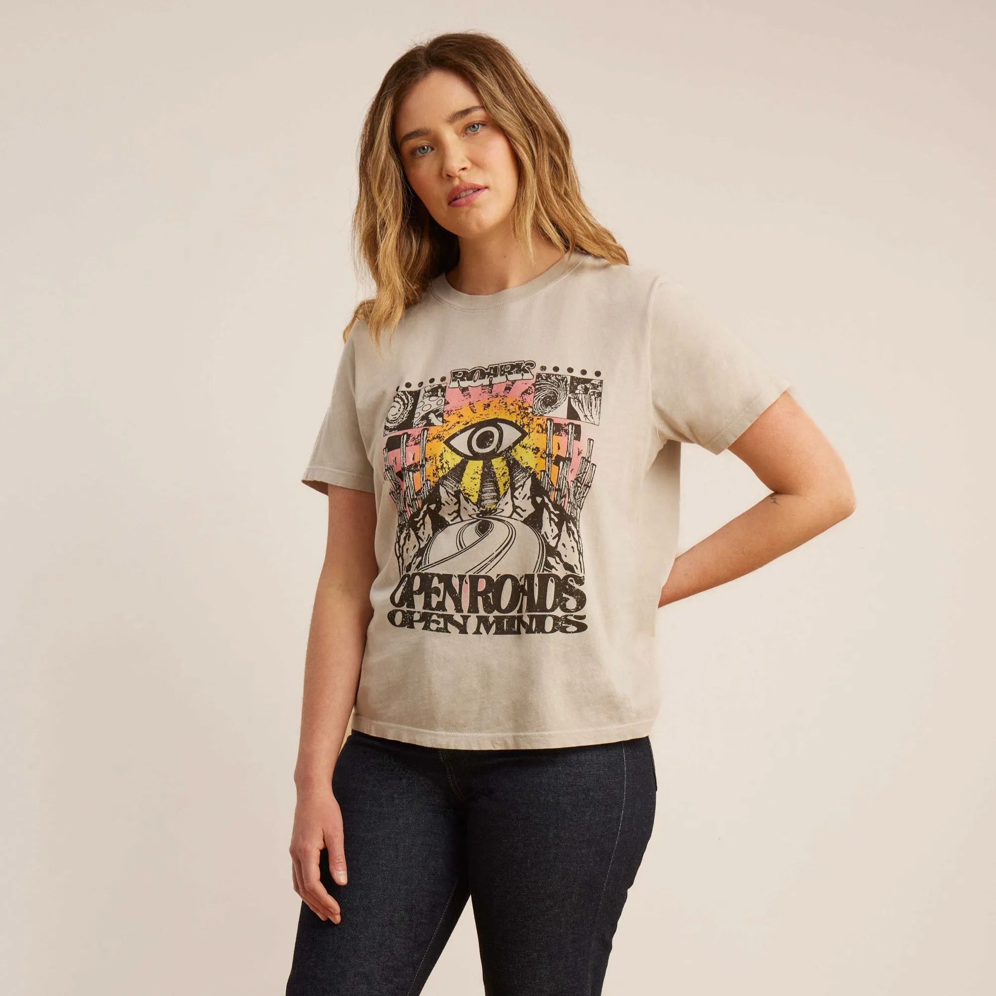 Open Roads Premium Tee - Stone sold by Roark product image thumbnail 4