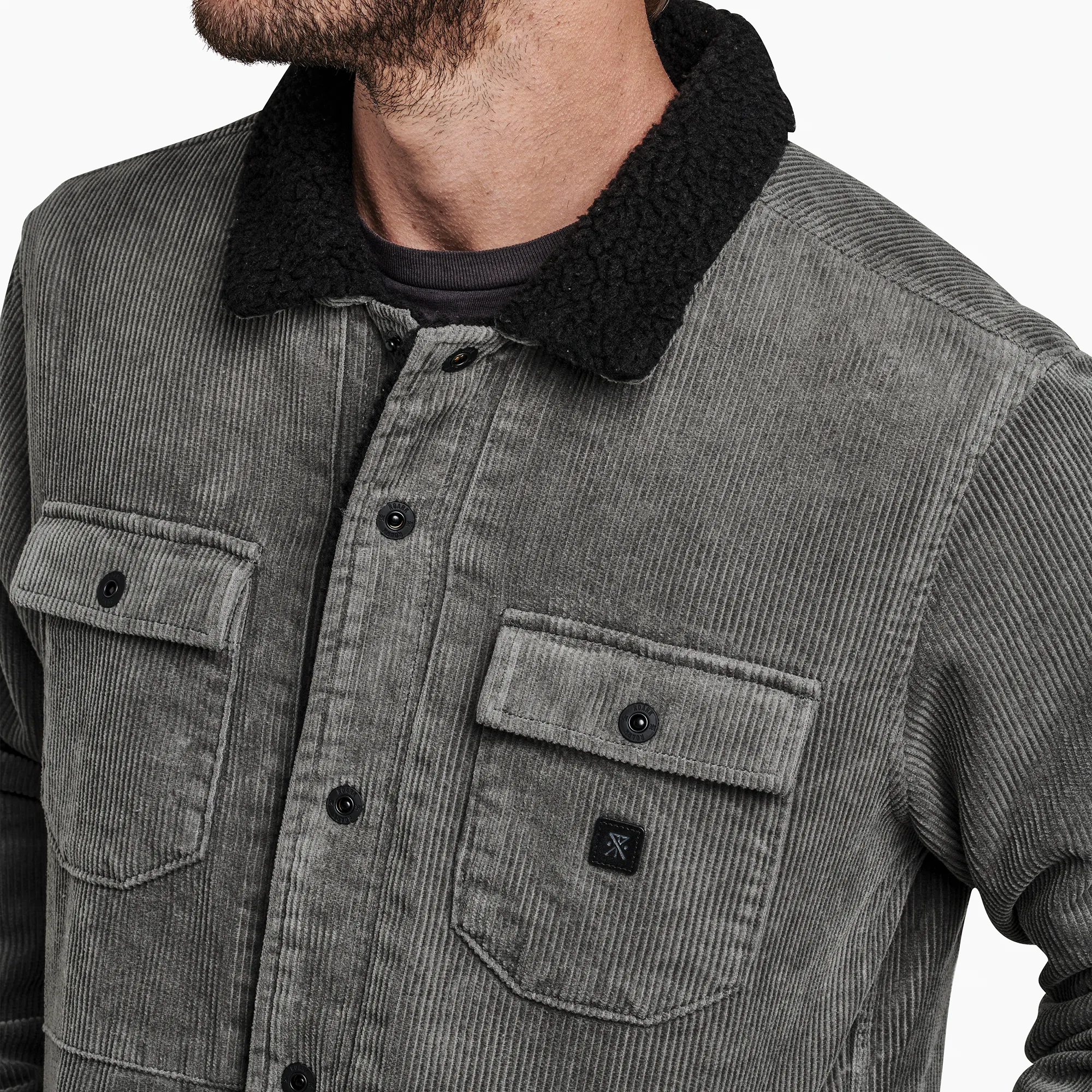 Hebrides Jacket - Corduroy Charcoal sold by Roark product image thumbnail 4