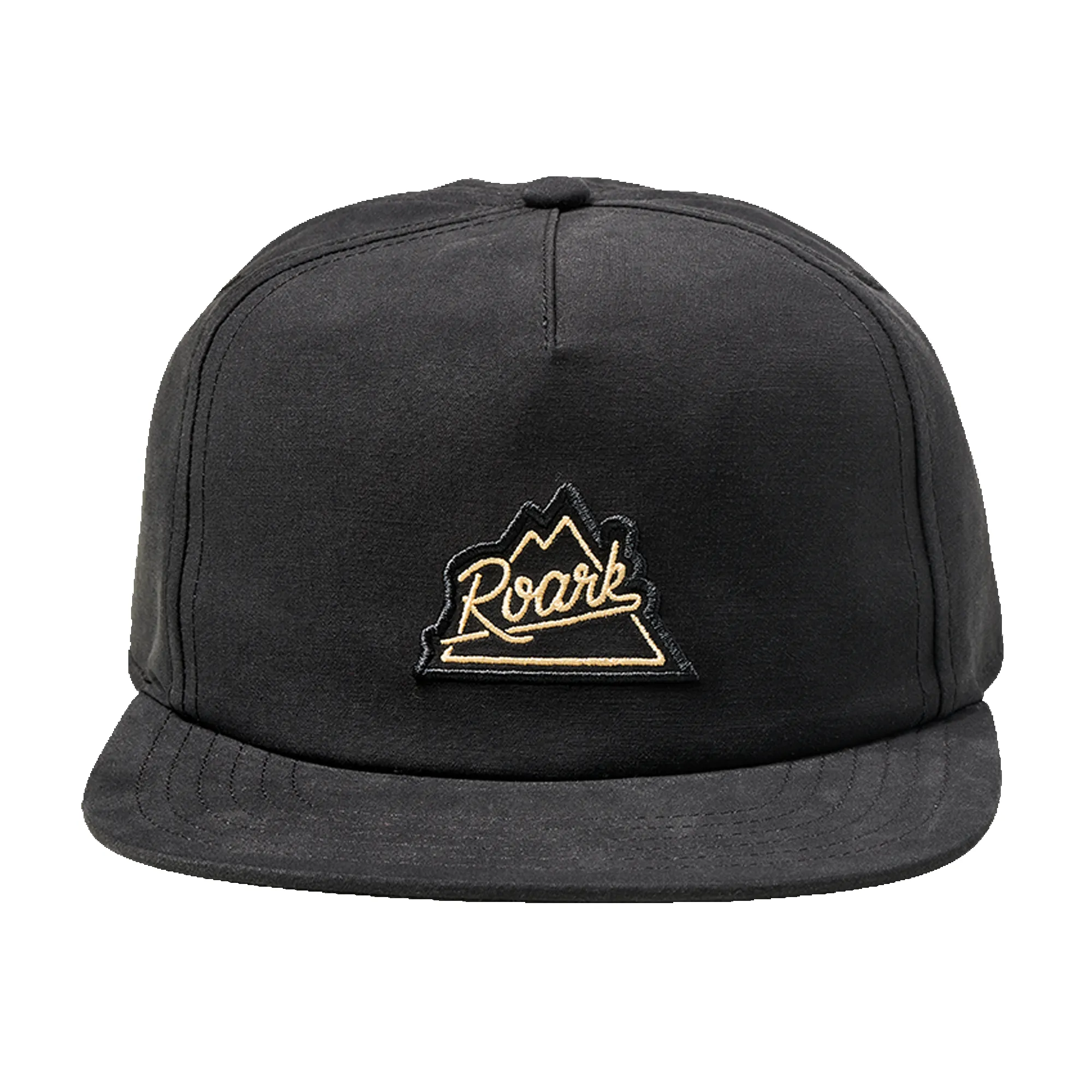 Peaking 5 Panel Hat - Black sold by Roark