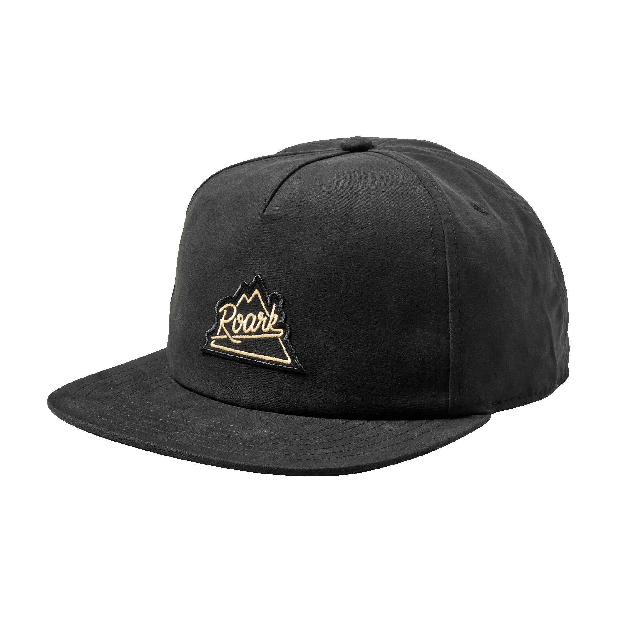 Peaking 5 Panel Hat - Black sold by Roark product image thumbnail 2
