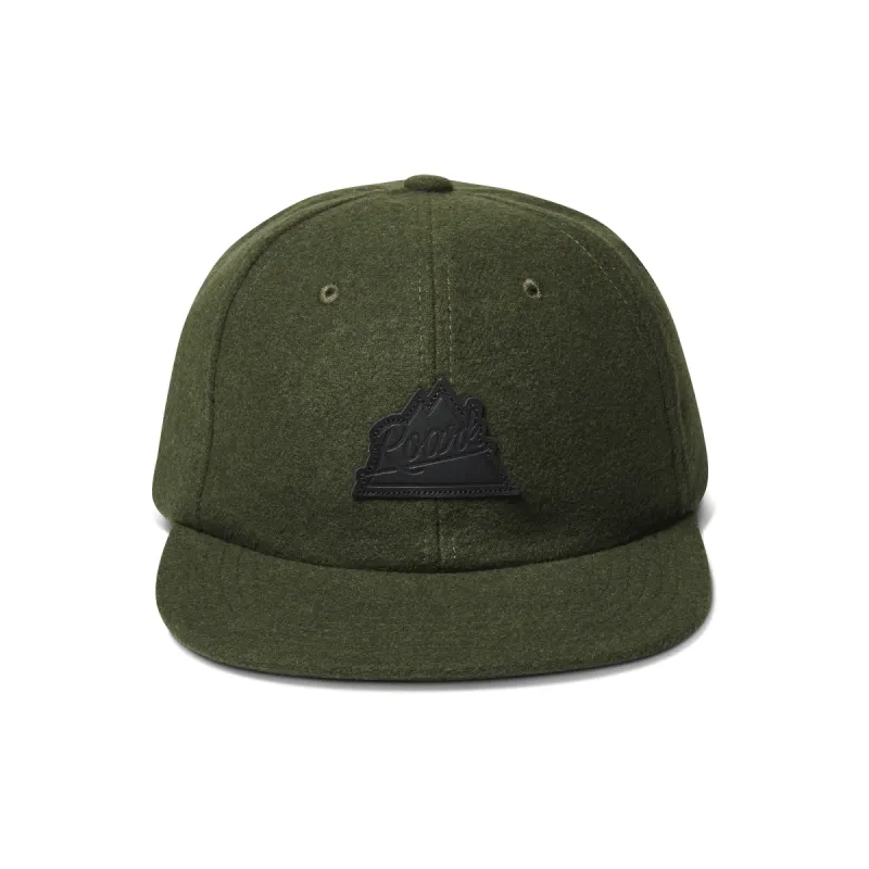 Peaking 6 Panel Snapback Hat - Military sold by Roark