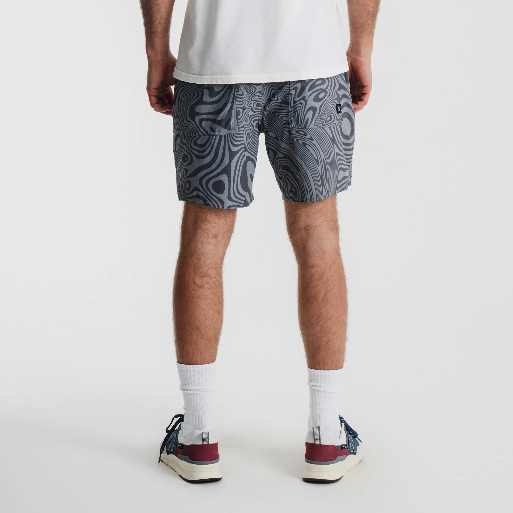 Layover Trail Shorts 17" - Grey Psychedelic sold by Roark product image thumbnail 5