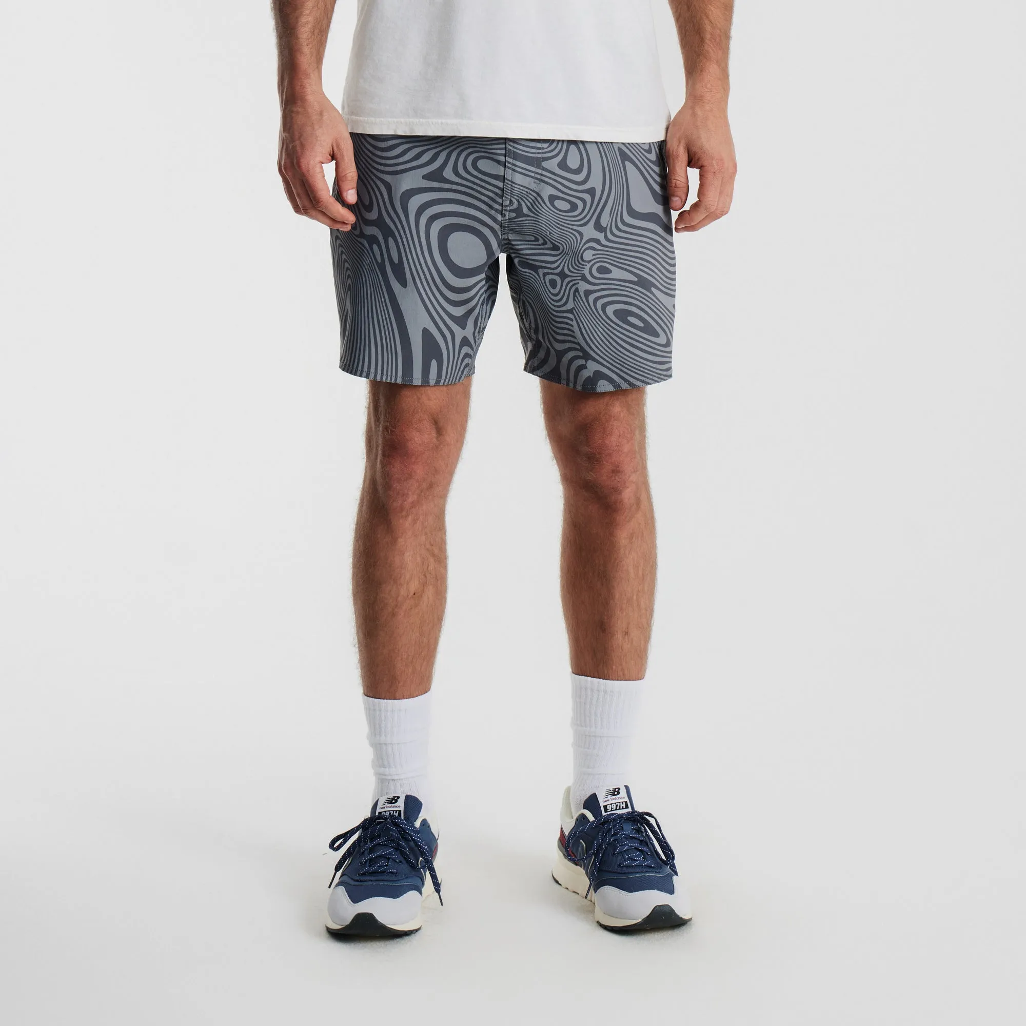 Layover Trail Shorts 17" - Grey Psychedelic sold by Roark product image thumbnail 2