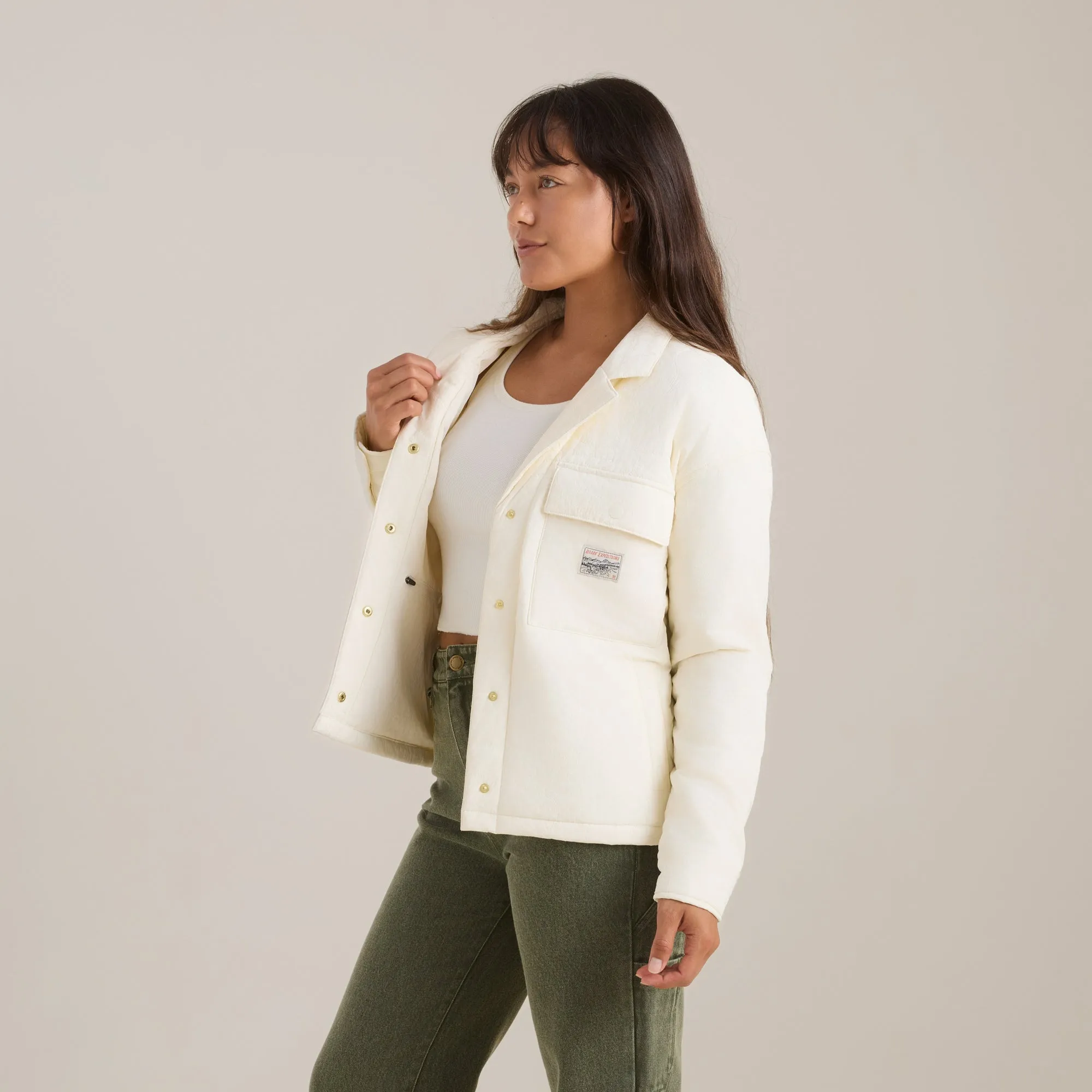 Passport Plush Jacket - White Wolf sold by Roark product image thumbnail 2