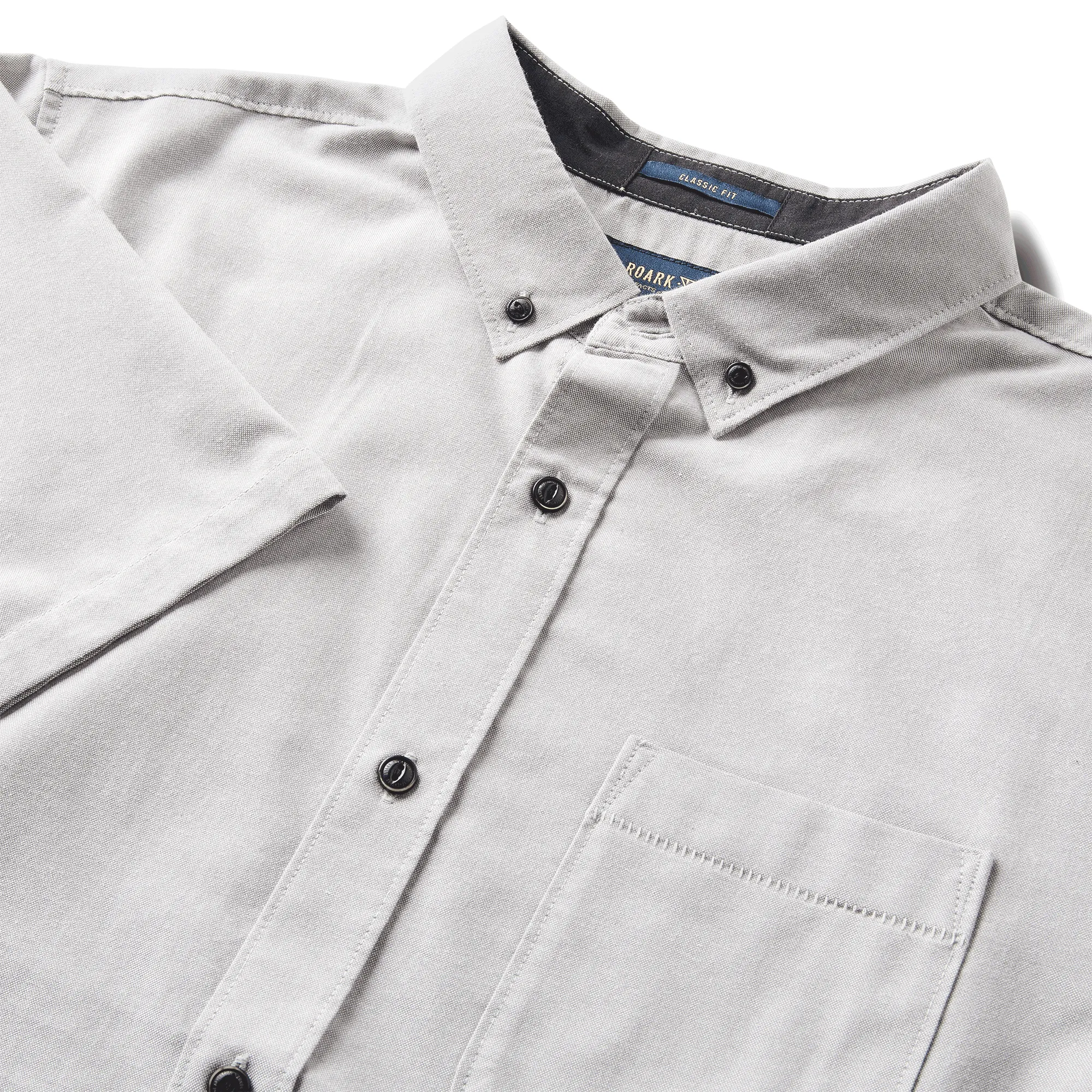 Scholar Oxford Shirt - Smoke sold by Roark product image thumbnail 3
