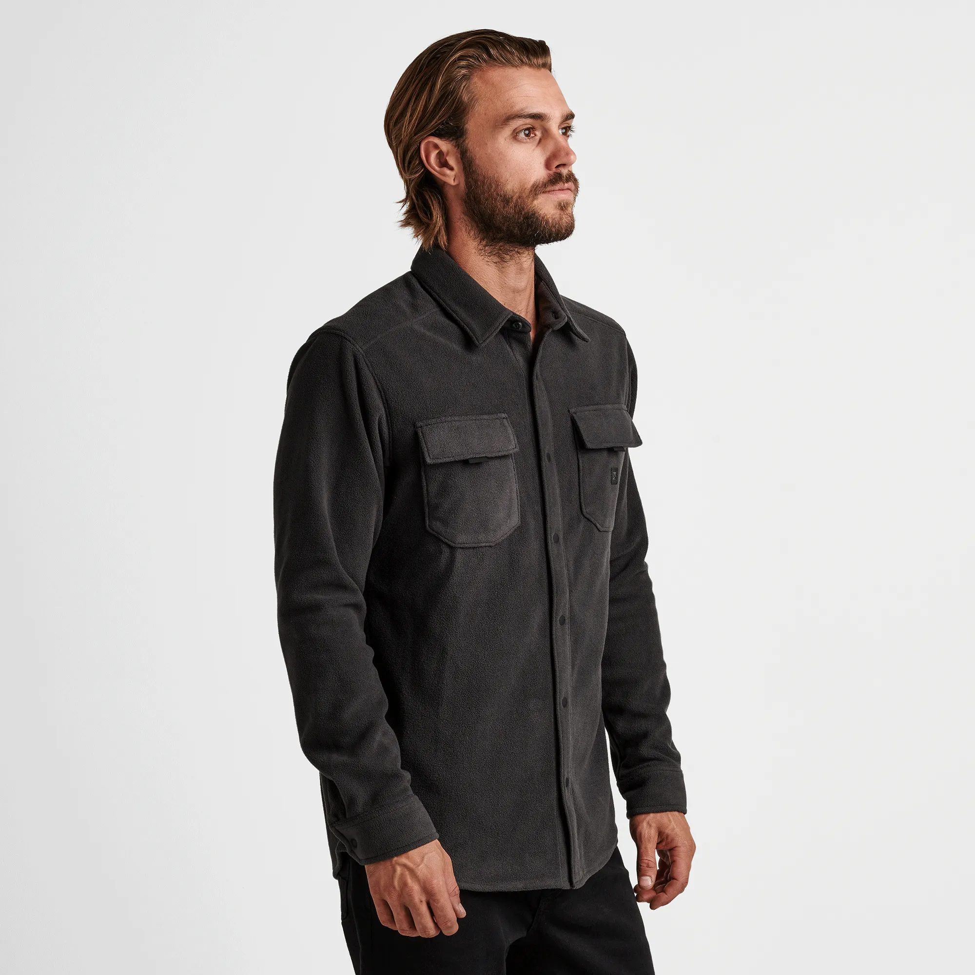 Diablo Polar Long Sleeve Flannel - Charcoal sold by Roark product image thumbnail 3