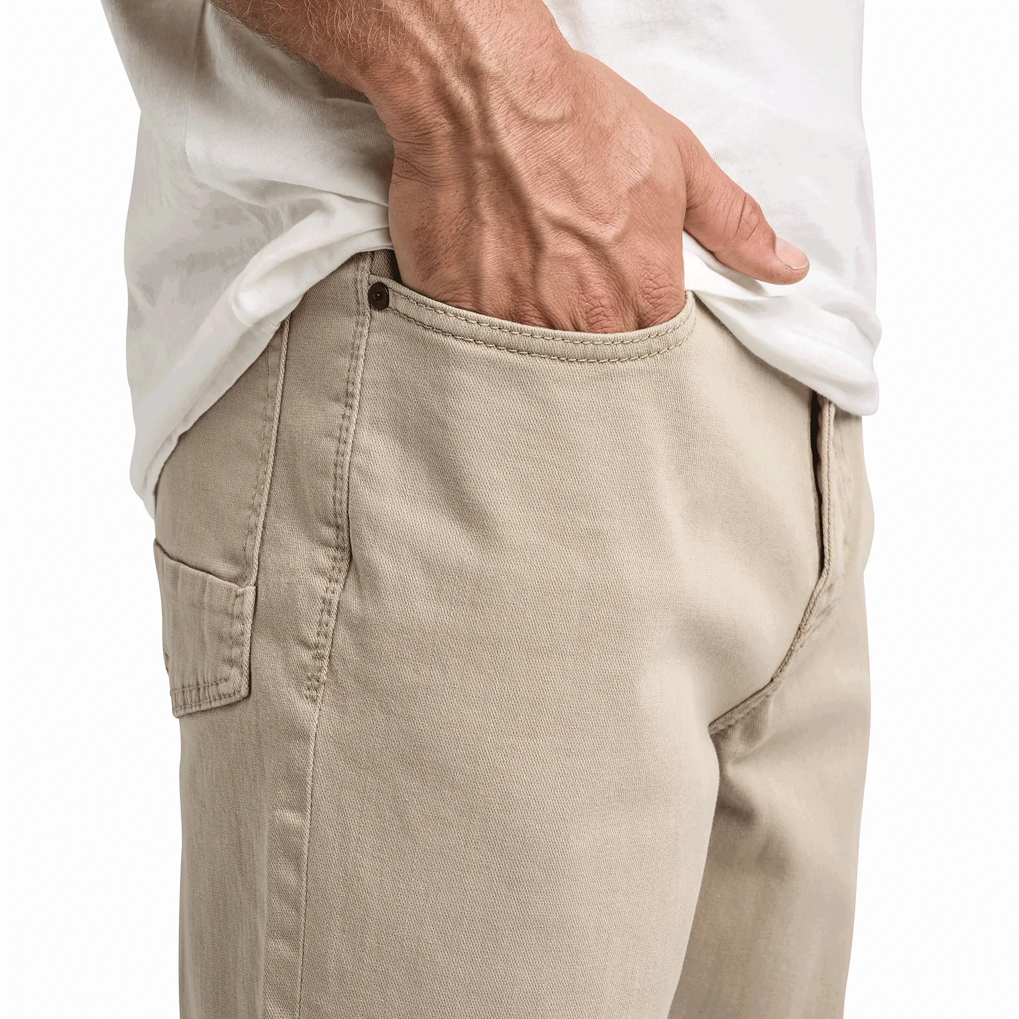 HWY 128 Straight Fit Broken Twill Jeans - Desert Khaki sold by Roark product image thumbnail 5