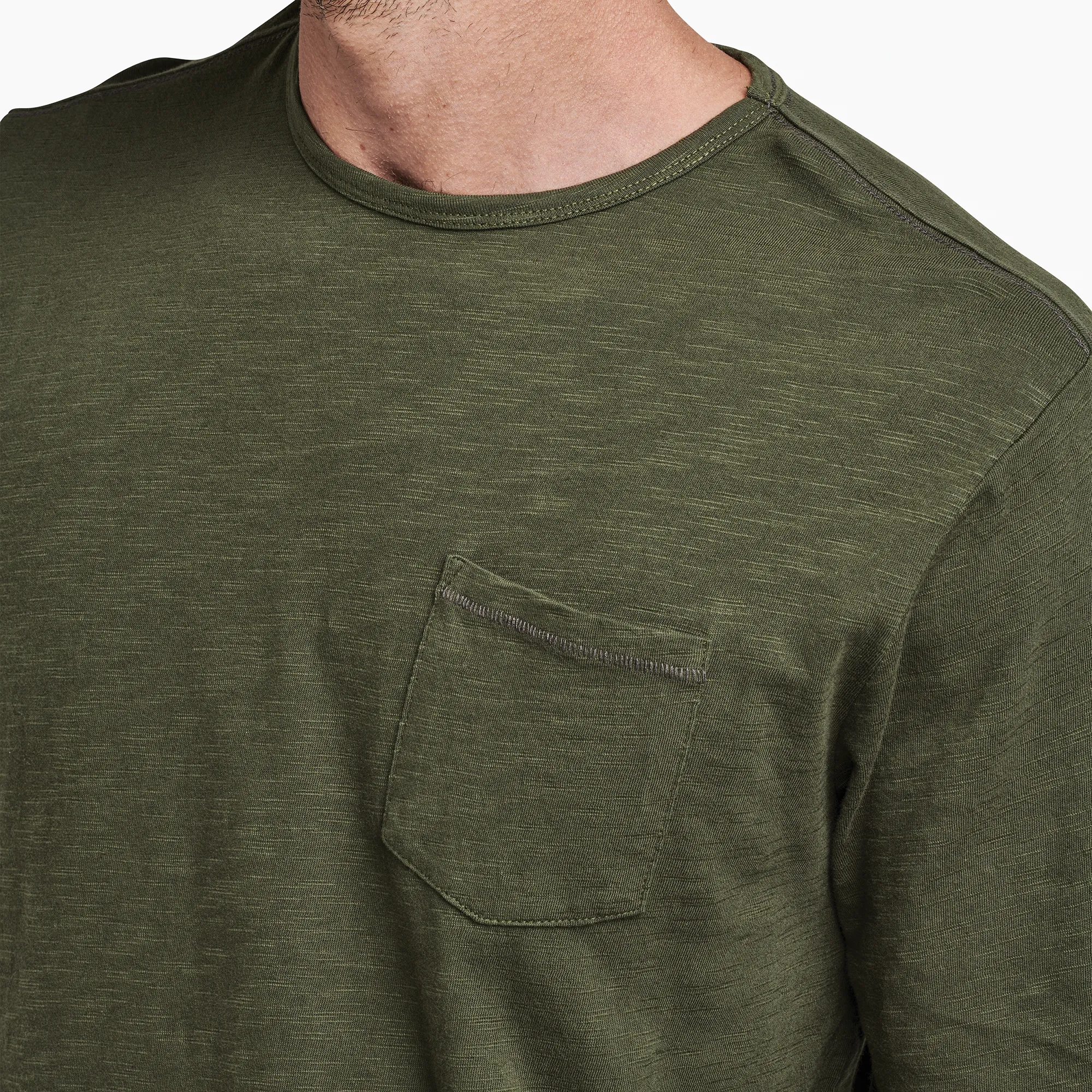 Well Worn Midweight Organic Tee - Dark Military sold by Roark product image thumbnail 4