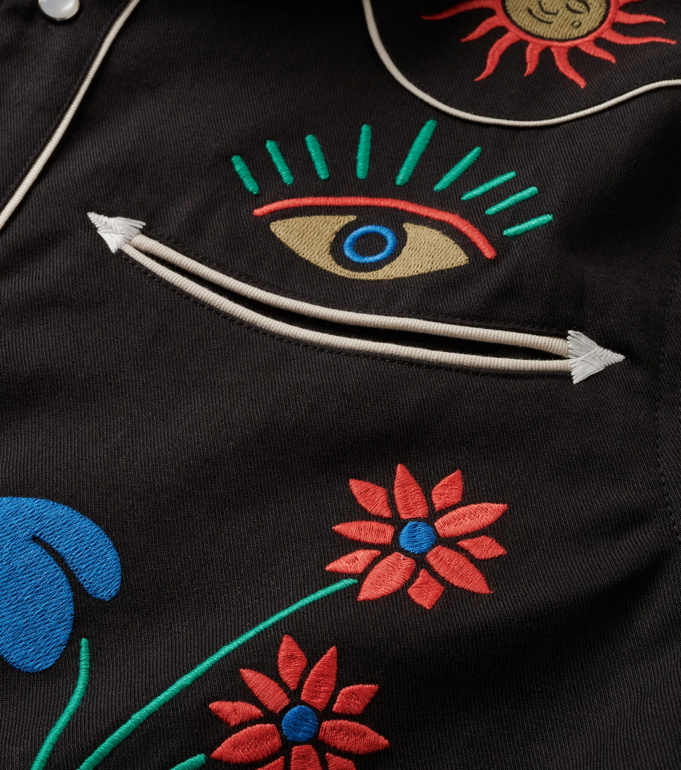 On The Range Long Sleeve Western Shirt - Black sold by Roark product image thumbnail 5