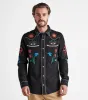 On The Range Long Sleeve Western Shirt - Black sold by Roark
