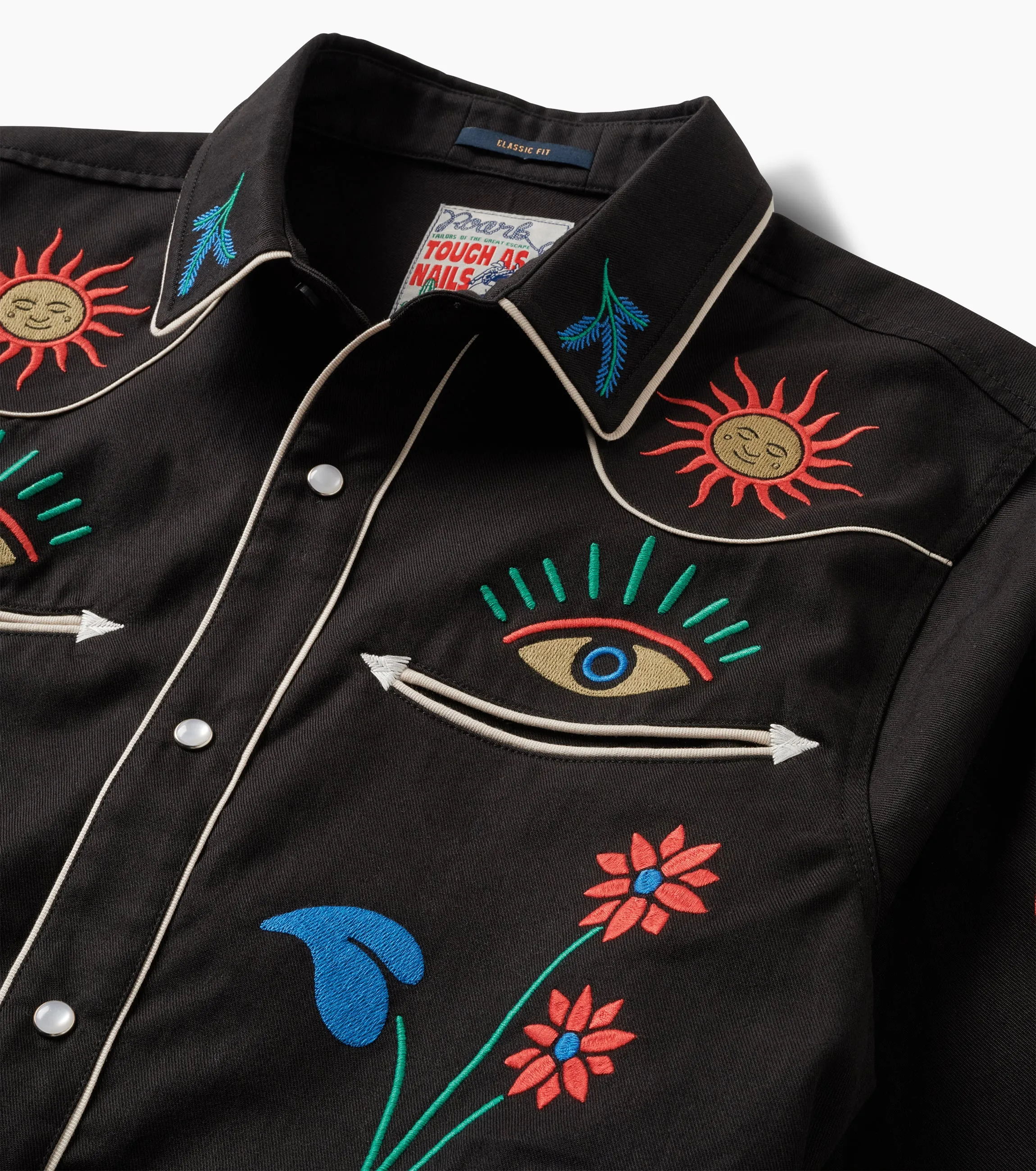 On The Range Long Sleeve Western Shirt - Black sold by Roark product image thumbnail 4