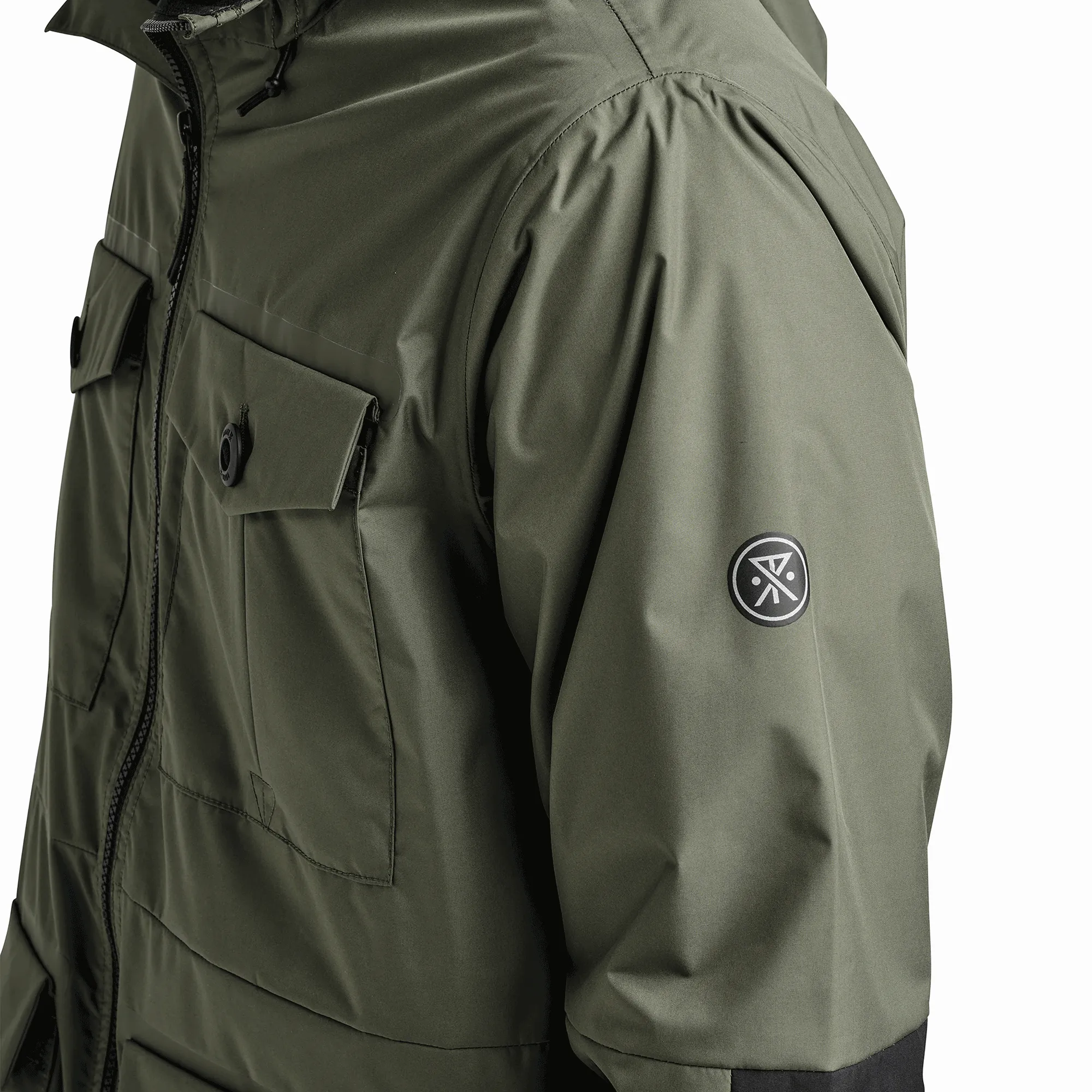 Cascade Rain Shell Jacket - Dark Military sold by Roark product image thumbnail 2
