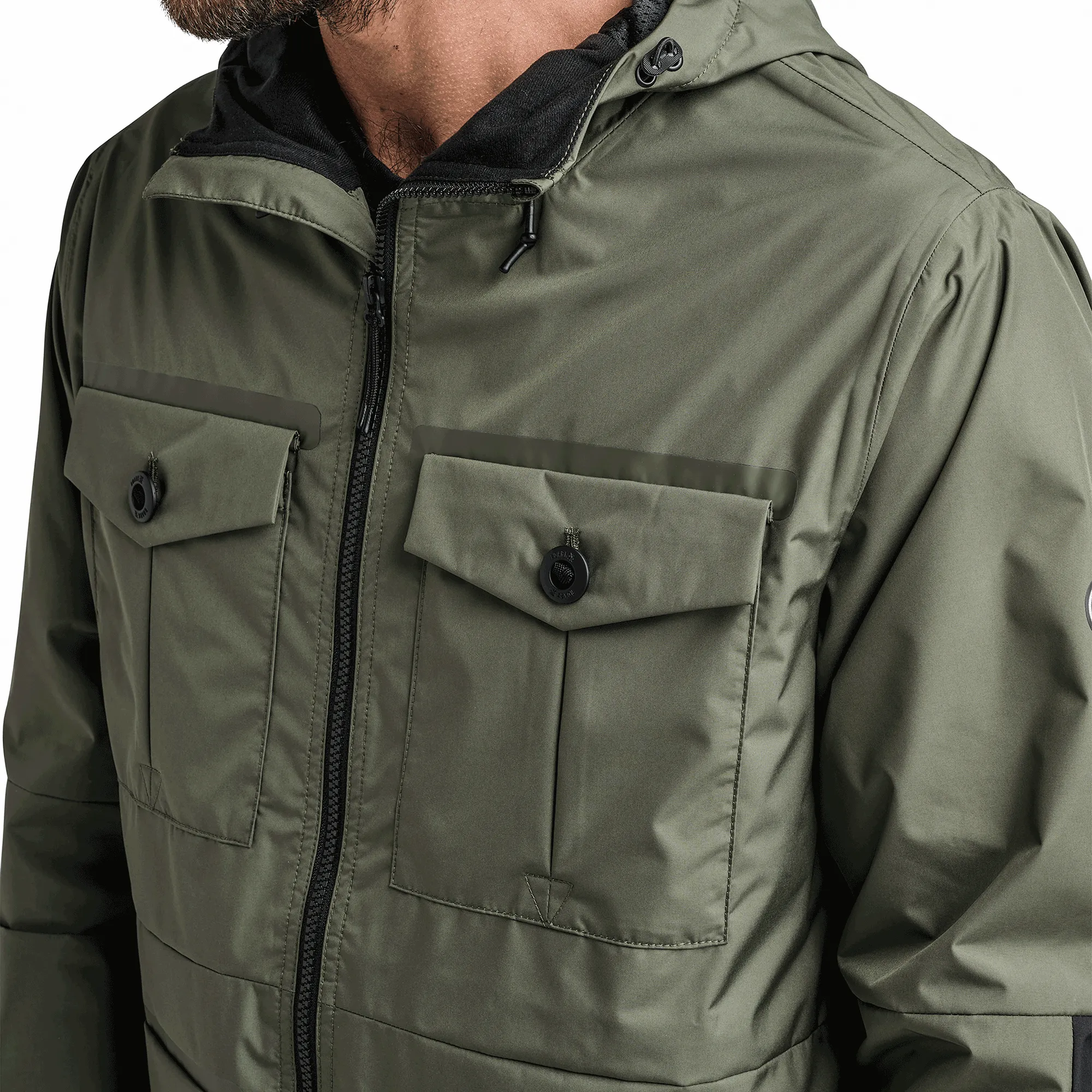 Cascade Rain Shell Jacket - Dark Military sold by Roark product image thumbnail 4