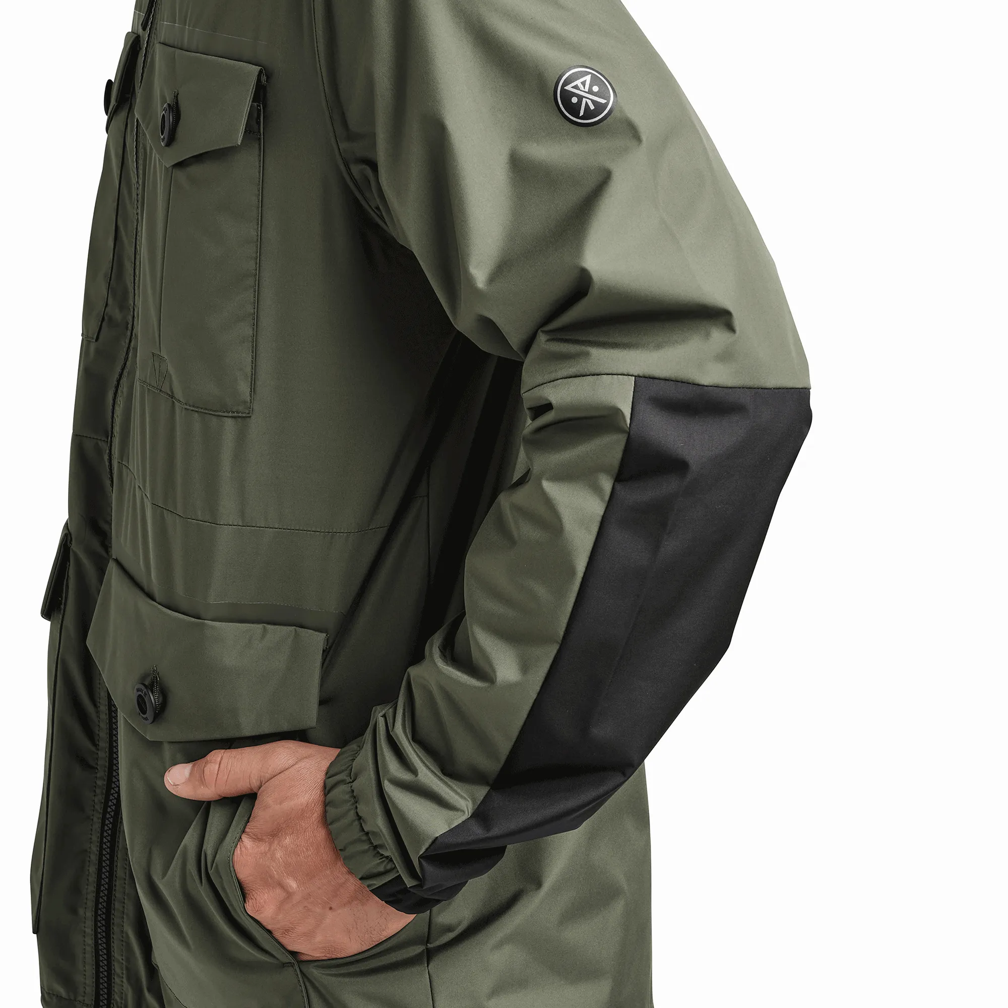 Cascade Rain Shell Jacket - Dark Military sold by Roark product image thumbnail 3