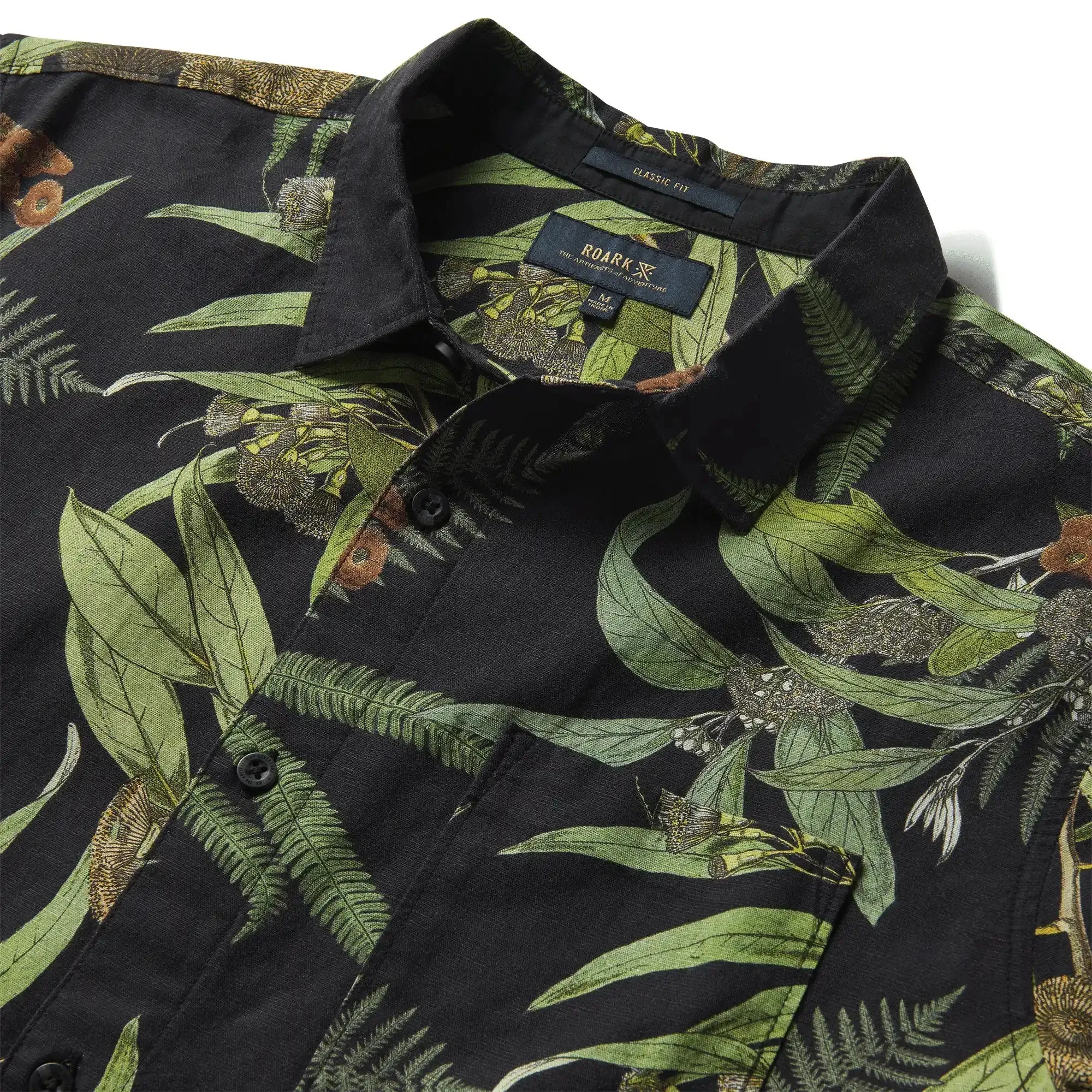 Journey Short Sleeve Button Up Shirt - Black sold by Roark product image thumbnail 3