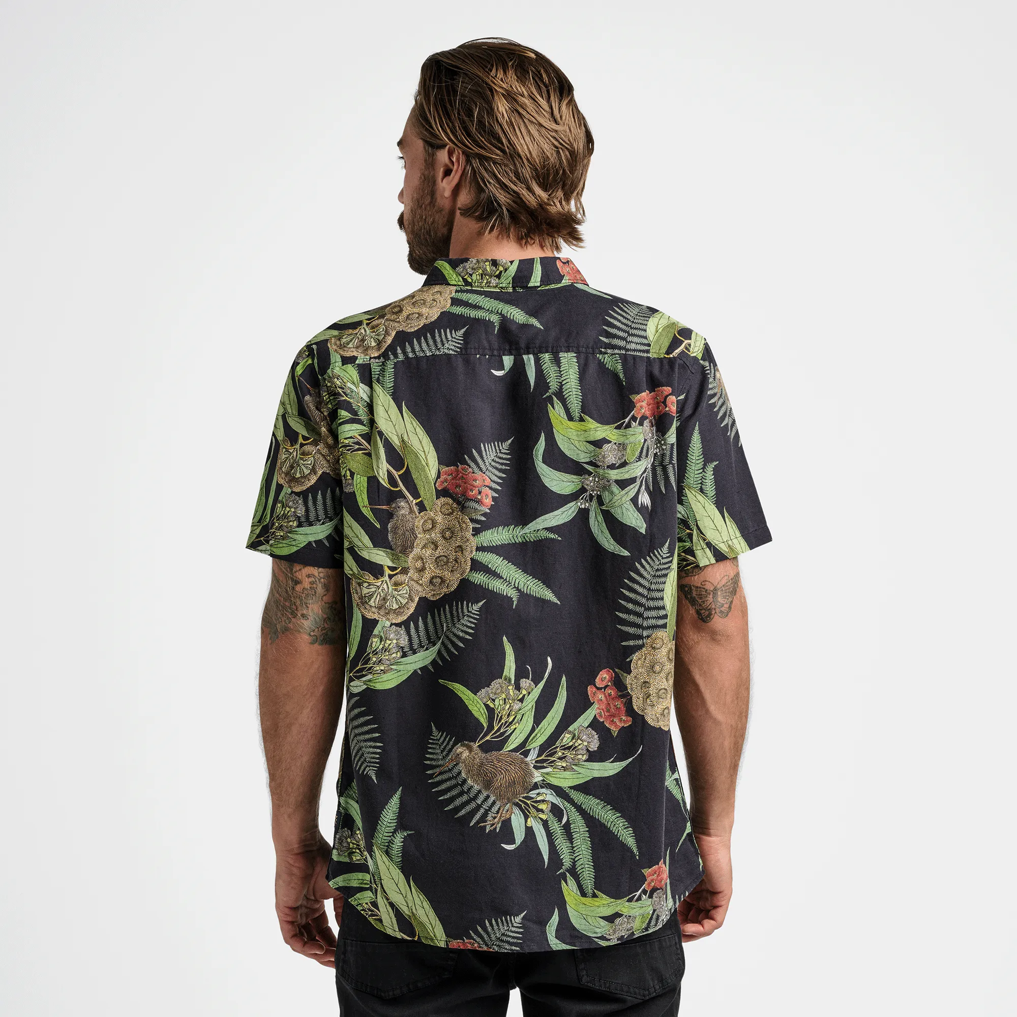 Journey Short Sleeve Button Up Shirt - Black sold by Roark product image thumbnail 5