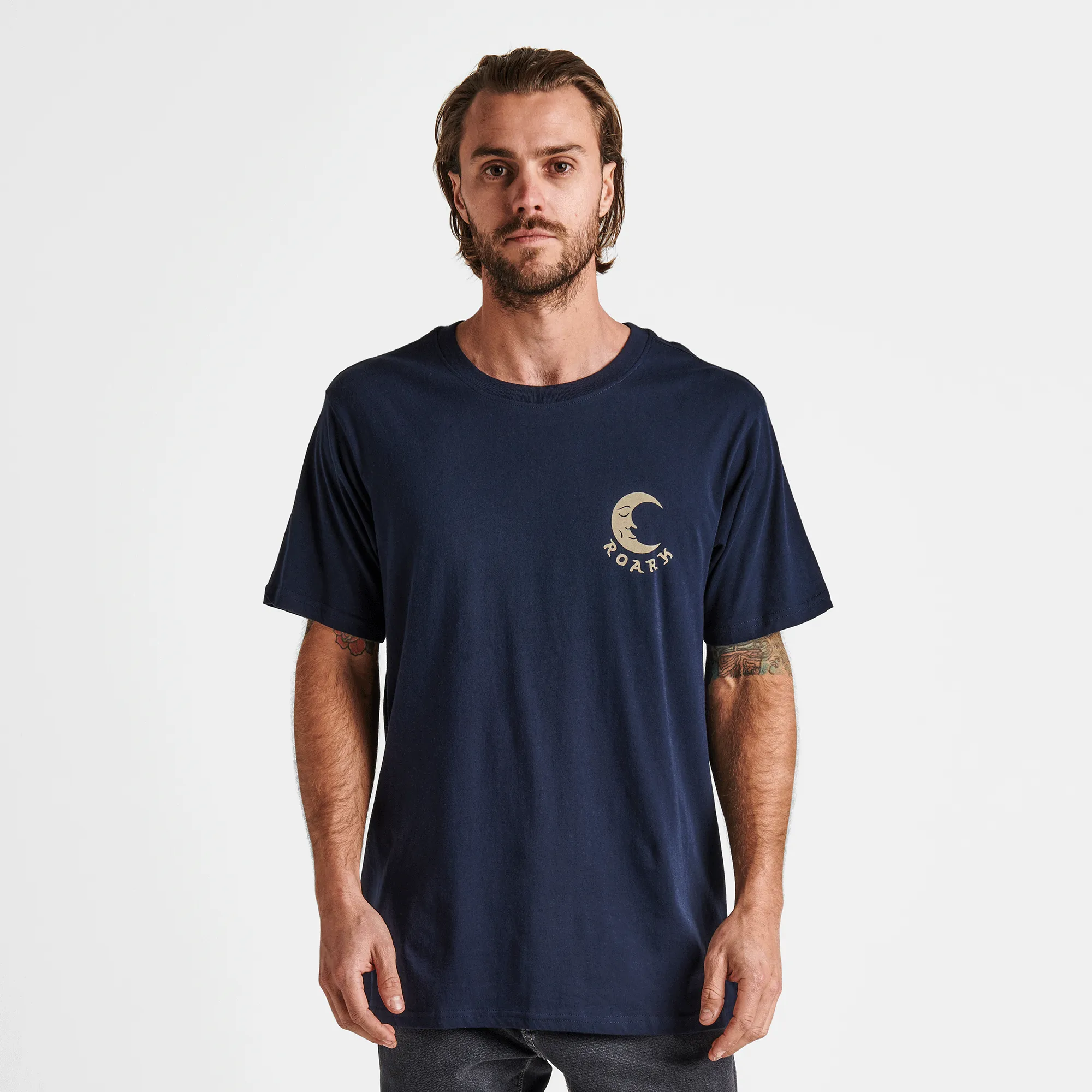 Natural Light Organic Cotton Tee - Navy sold by Roark product image thumbnail 2