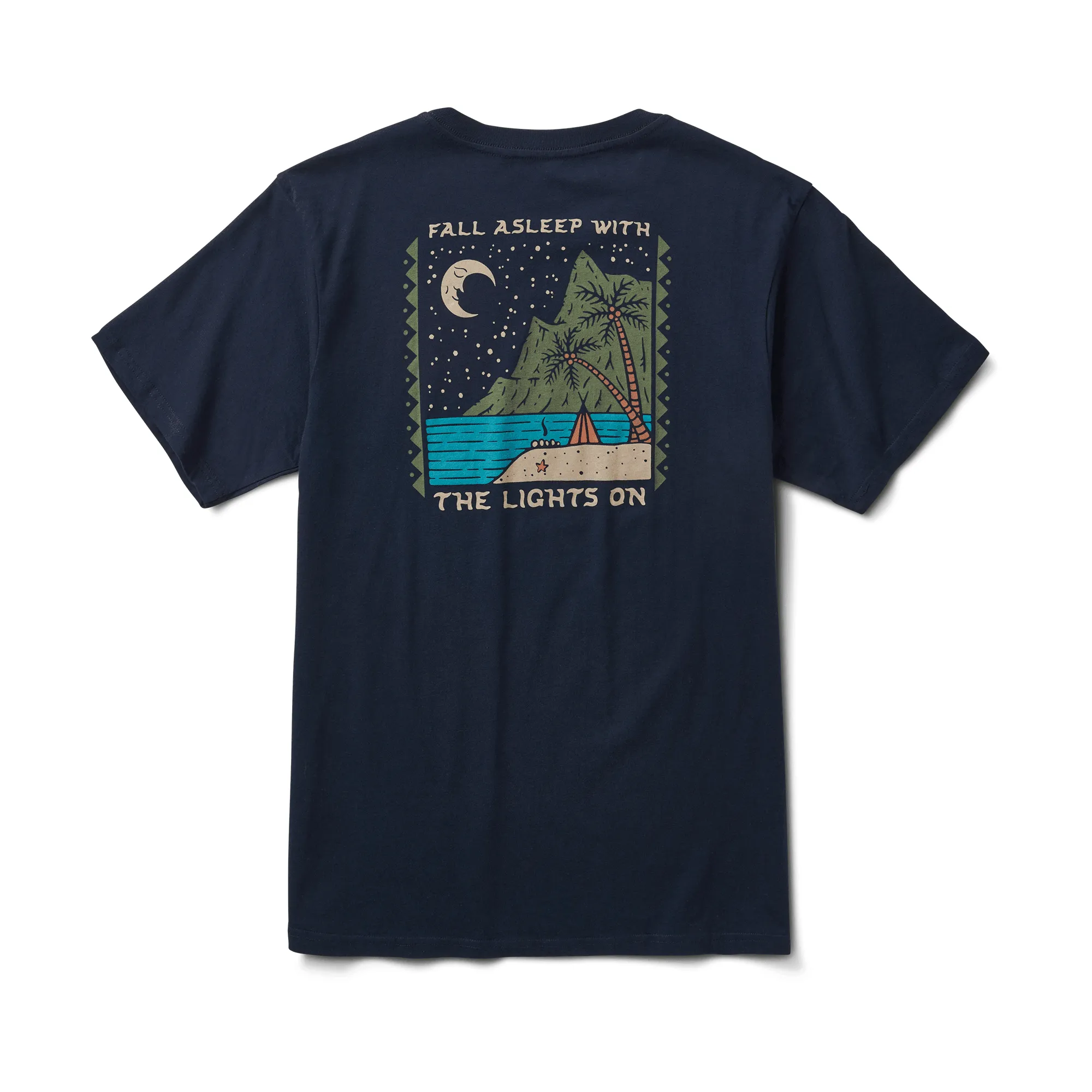 Natural Light Organic Cotton Tee - Navy sold by Roark