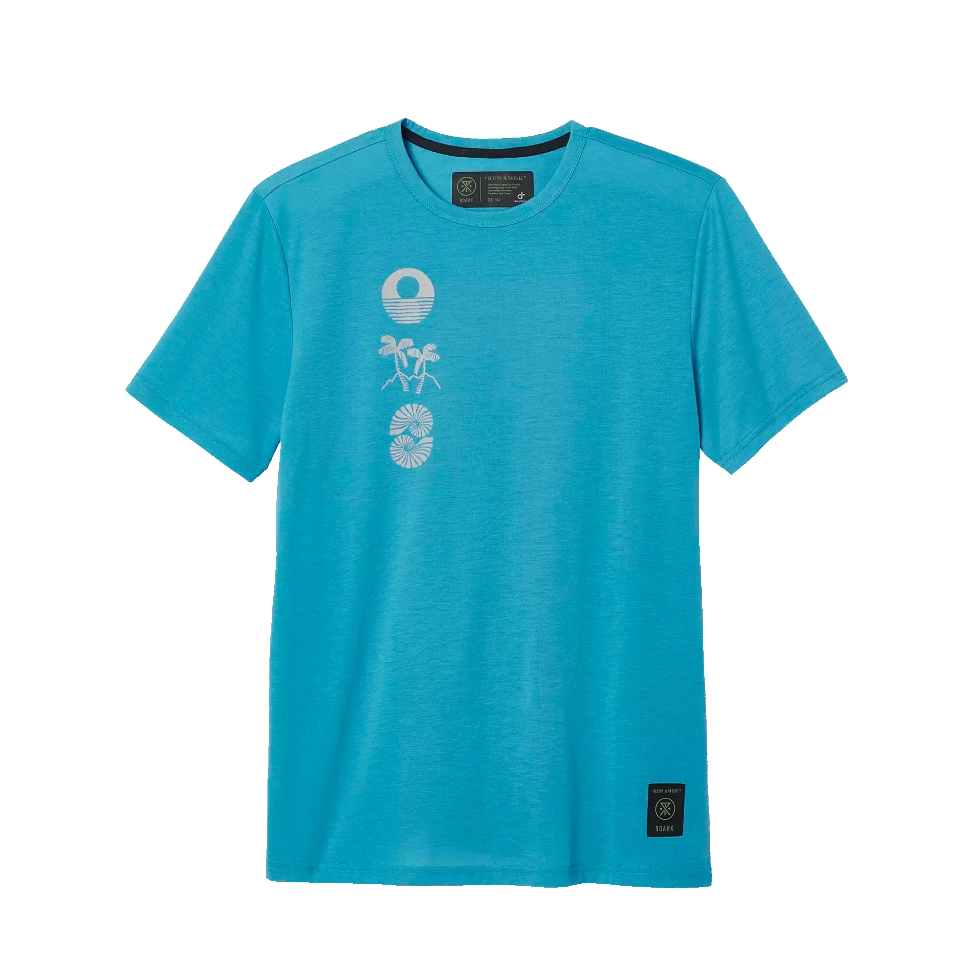 Mathis Short Sleeve Tee - Tuned Out Turquoise sold by Roark