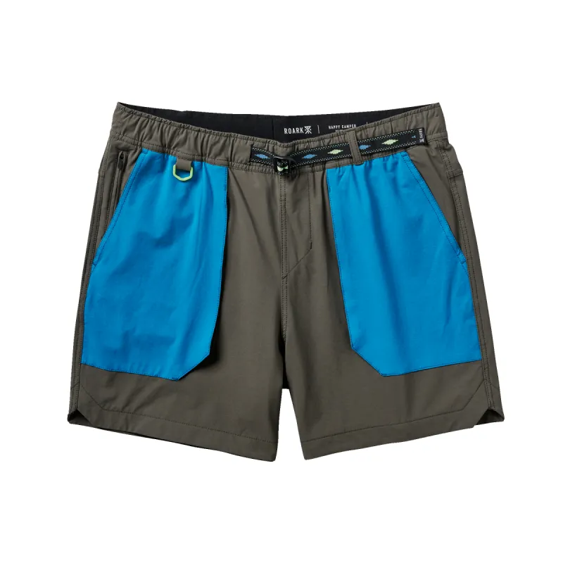 Happy Camper Shorts 16" - Charcoal sold by Roark
