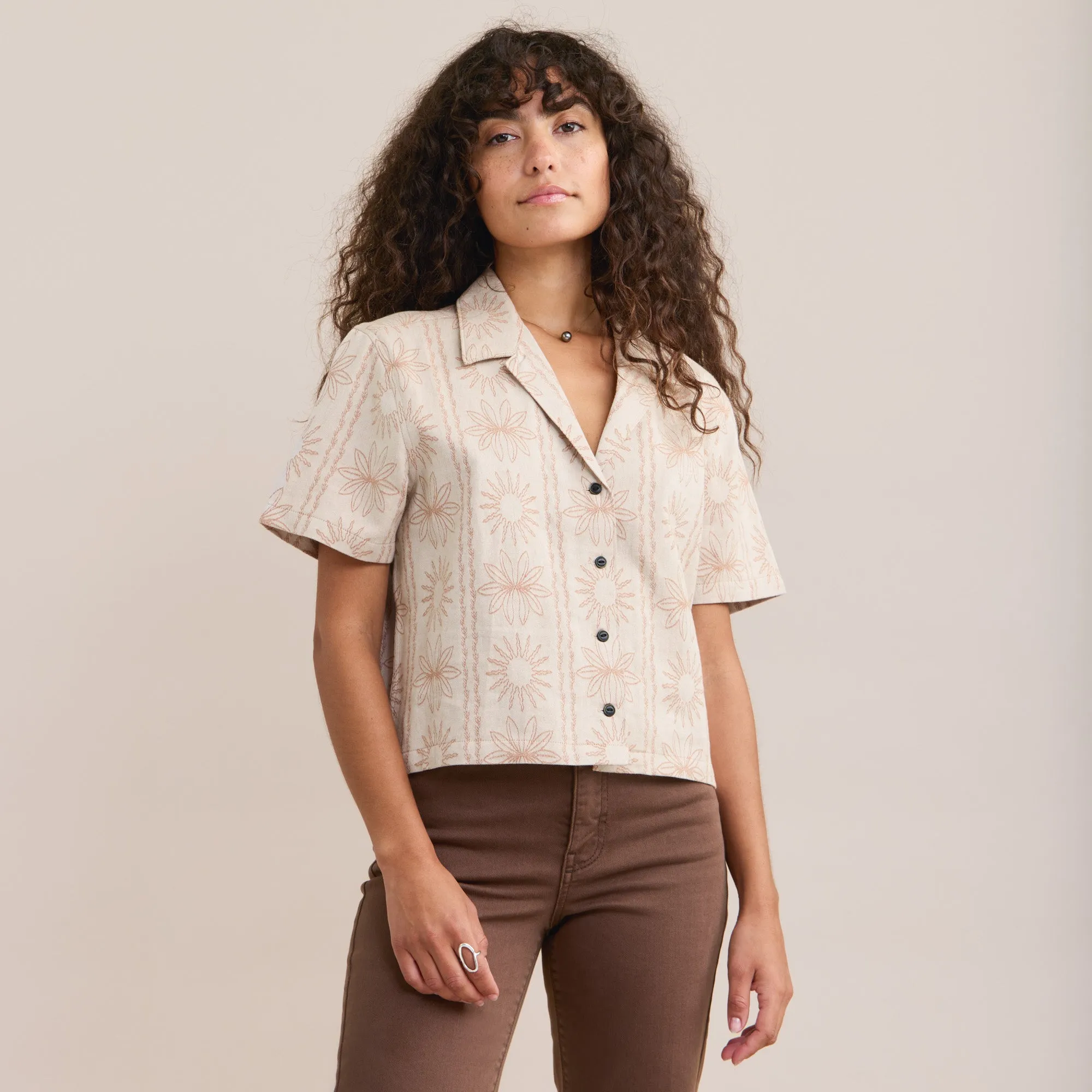 Idle Jacquard Shirt - Bone sold by Roark