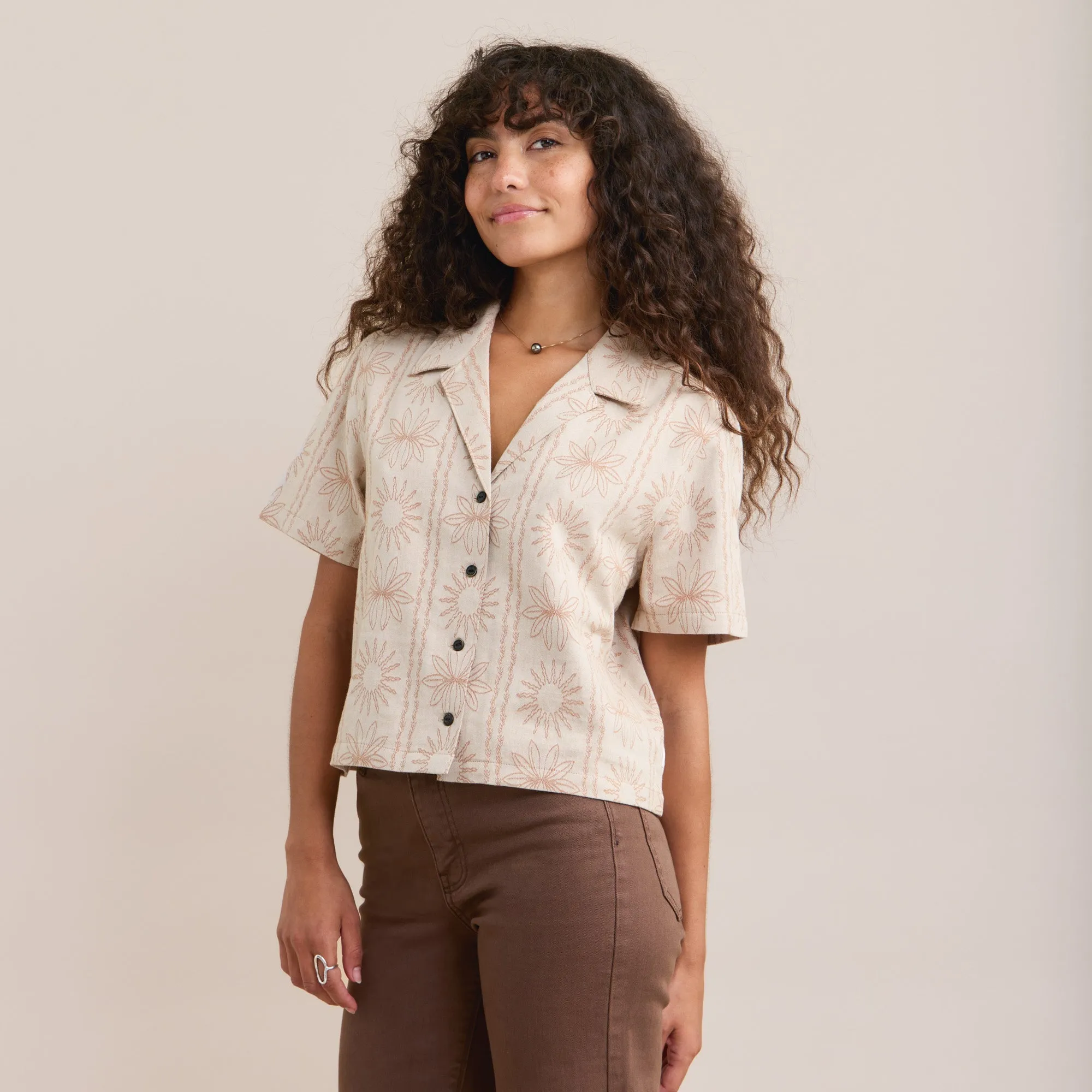 Idle Jacquard Shirt - Bone sold by Roark product image thumbnail 4