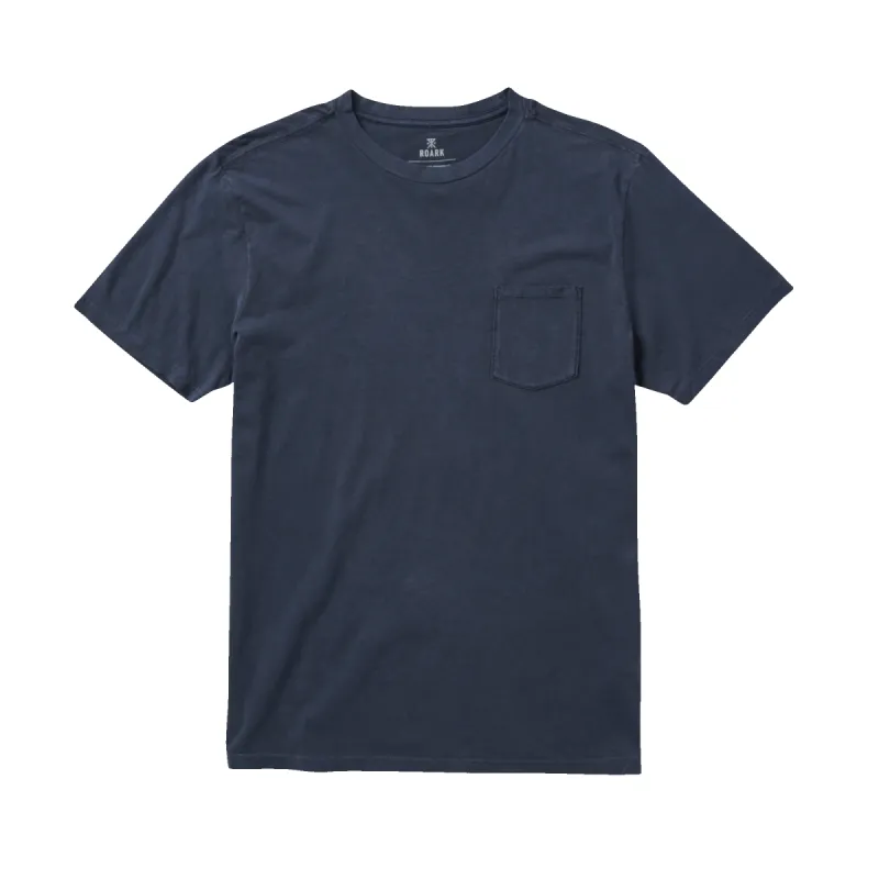 Made To Fade Short Sleeve Tee - Washed Navy sold by Roark