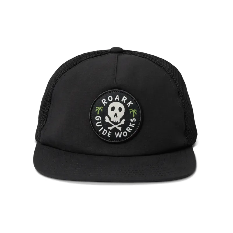 Guideworks 5 Panel Snapback Hat - Black made by Roark
