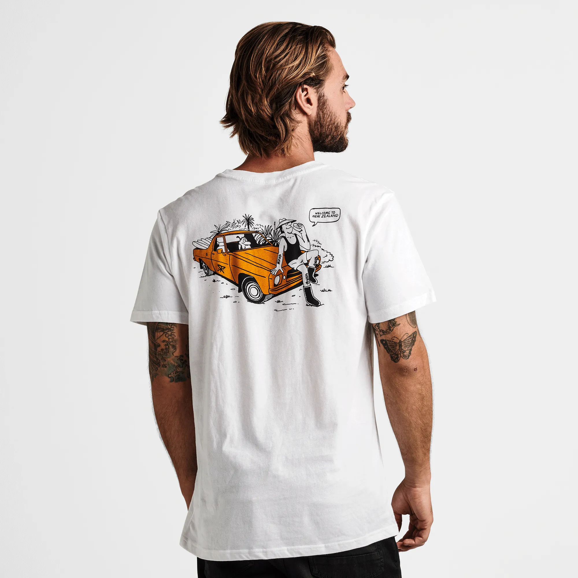 Tiki Tour Organic Cotton Tee - White sold by Roark product image thumbnail 2