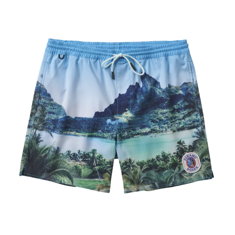 Shorey Trunks 16" - Hinano Sun God Light Blue sold by Roark